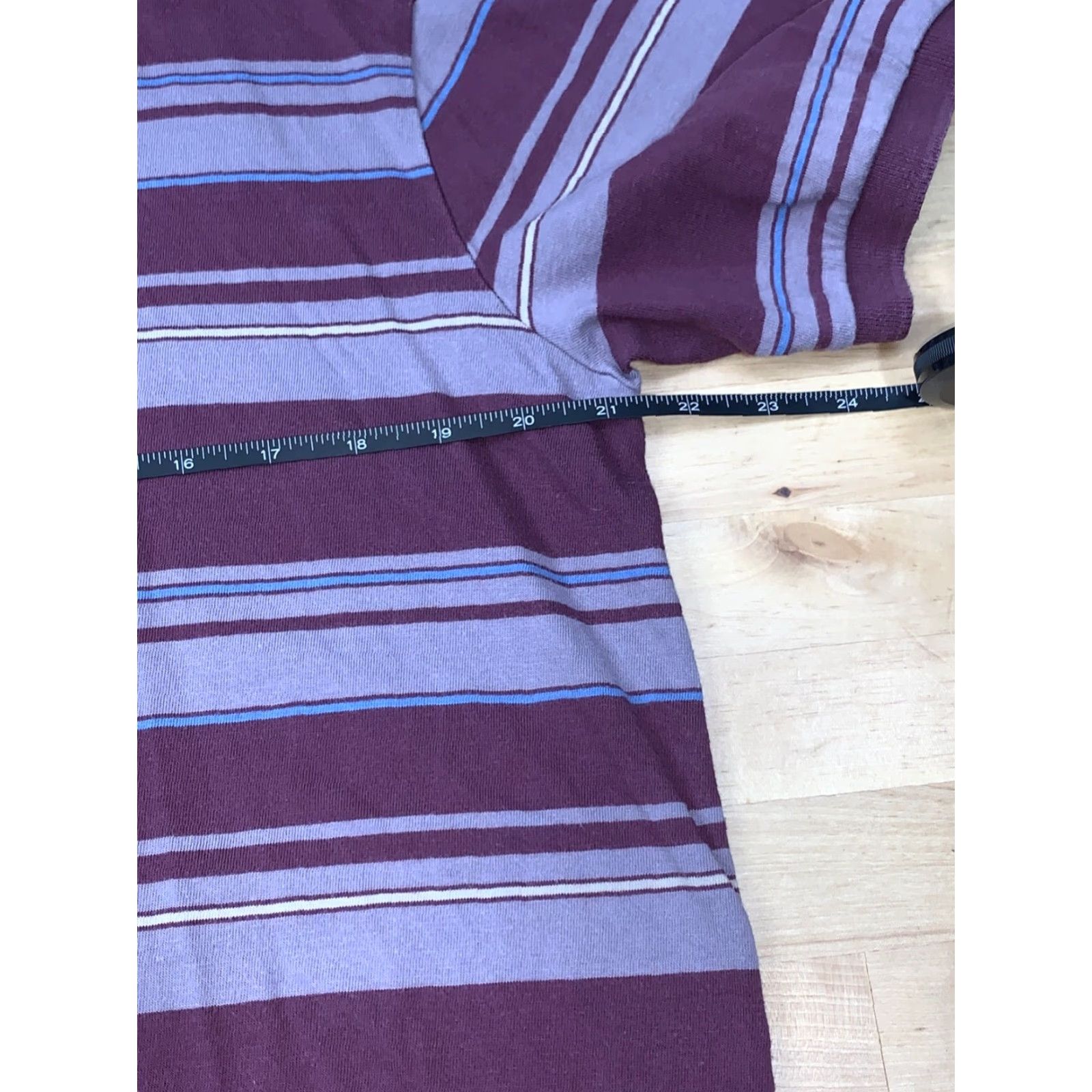 Quiksilver Quiksilver Polo Shirt Men Striped Short Sleeve Casual Maroon Red L Size US L / EU 52-54 / 3 - 6 Thumbnail