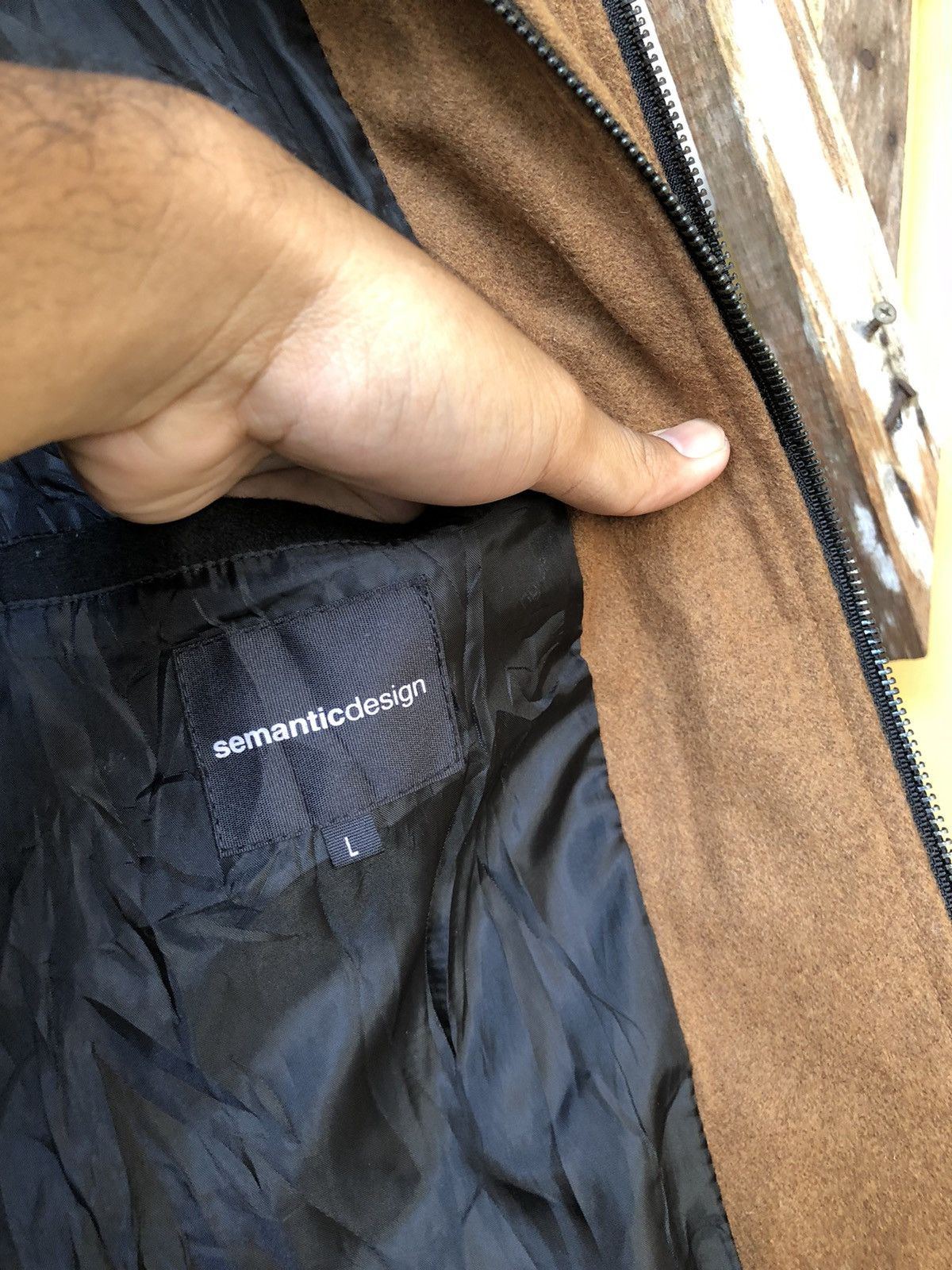 Japanese Brand SemanticDesign Bondage Punk Double Wool Zipper Jacket Size US L / EU 52-54 / 3 - 7 Thumbnail