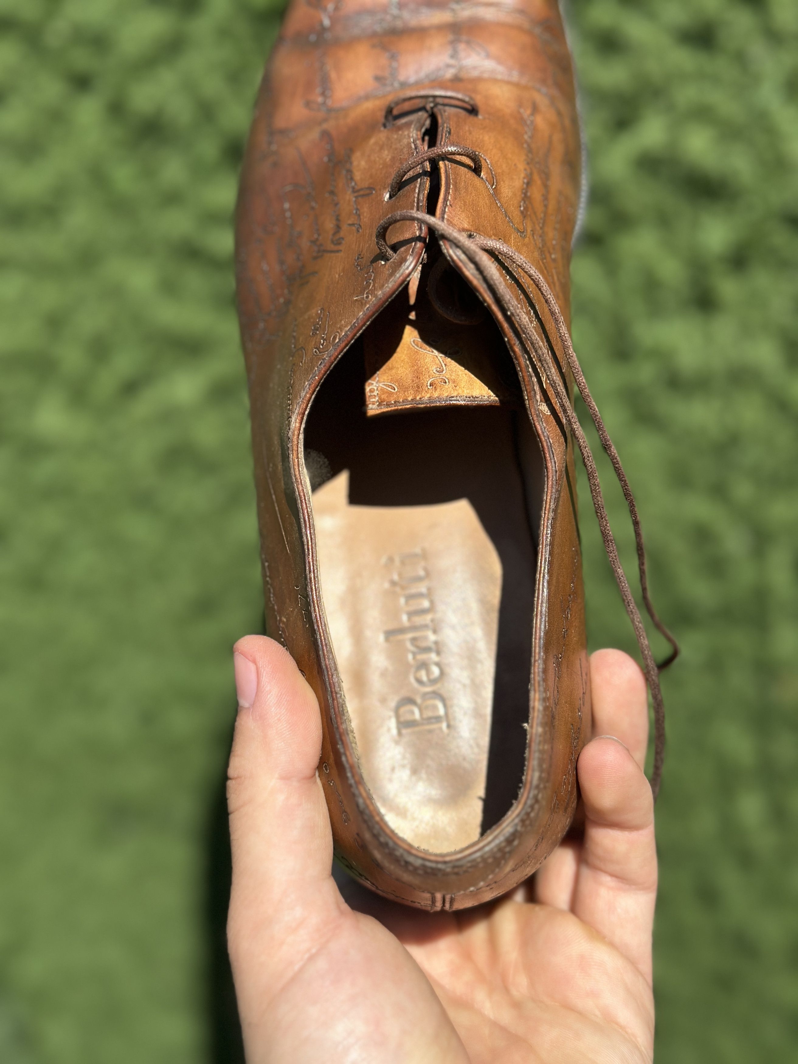 Berluti Berluti Scritto Venezia Leather Oxford Shoes EU 42.5 US 9.5 Size US 9.5 / EU 42-43 - 12 Thumbnail