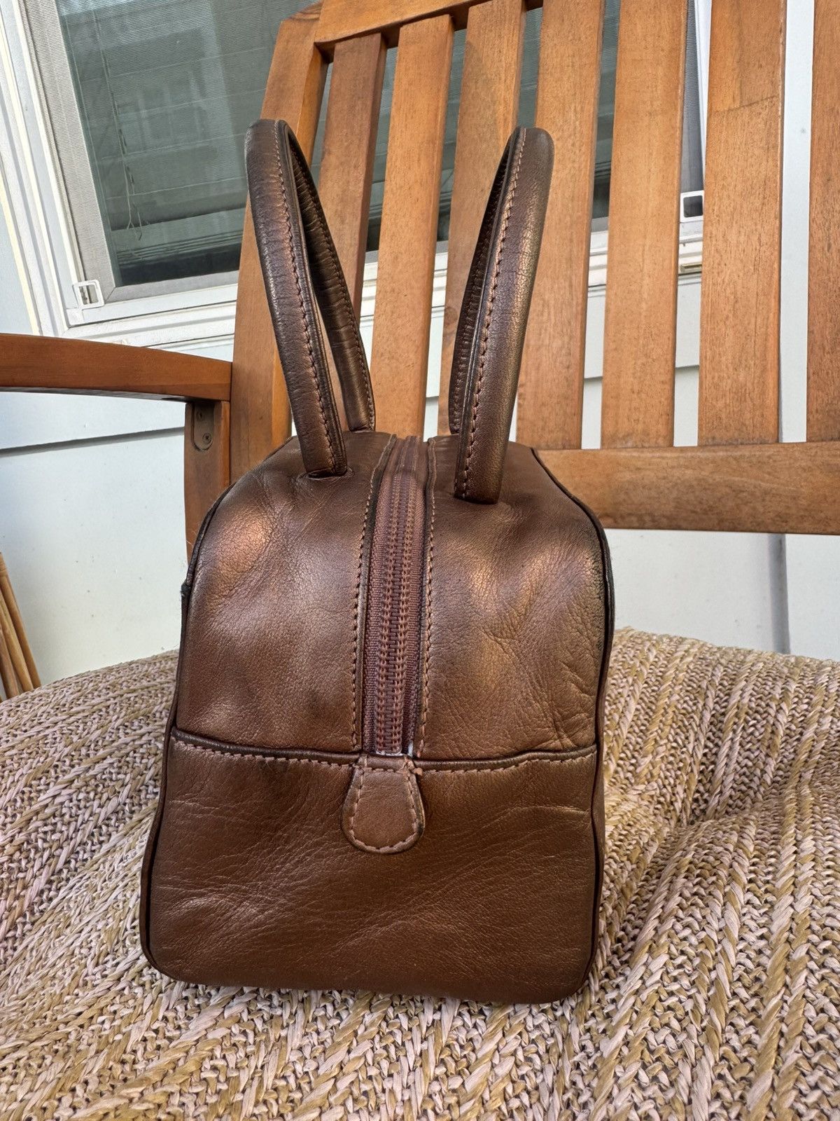 Loewe Loewe Mini Top Handle Bag – Bronze leather Size ONE SIZE - 7 Thumbnail