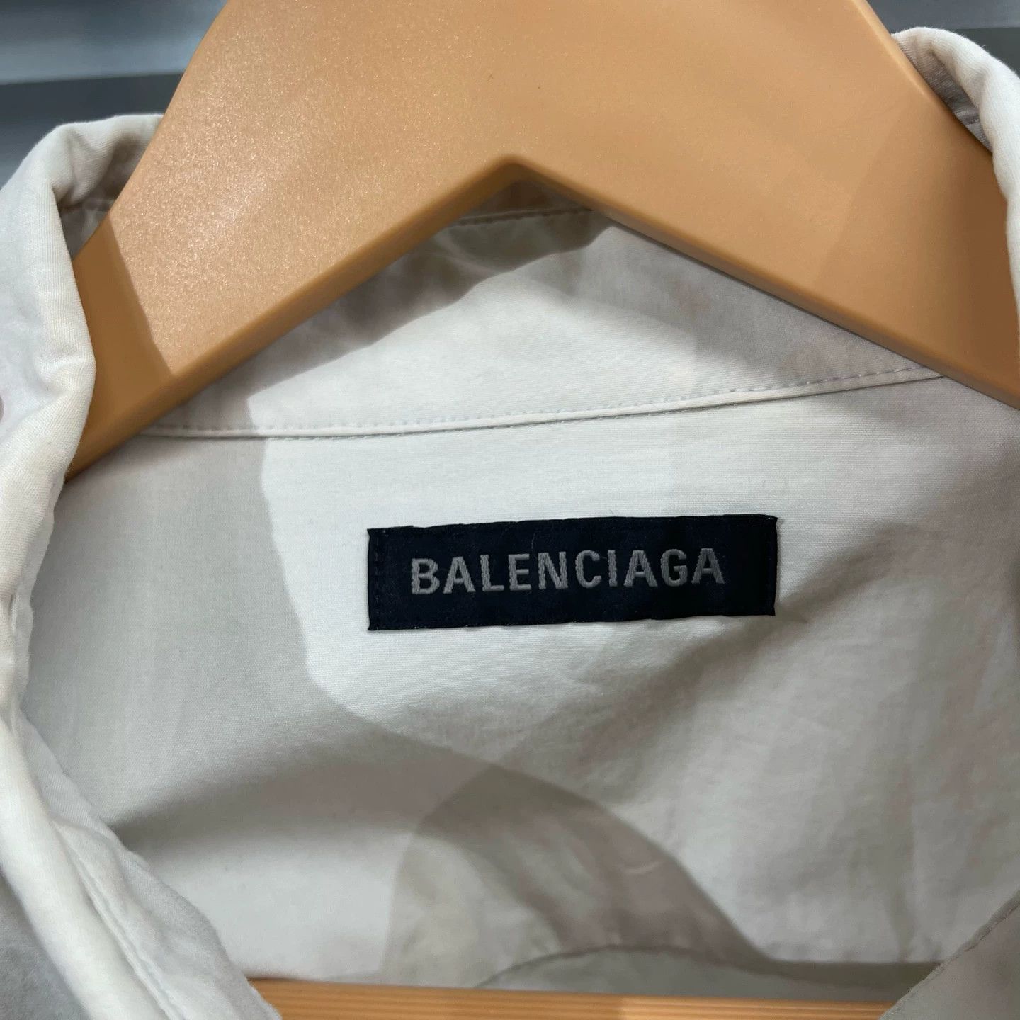 Balenciaga Balenciaga Logo Print Crewneck Short-Sleeve Shirt 38 Size US S / EU 44-46 / 1 - 3 Thumbnail