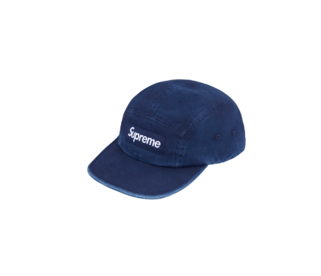 Supreme Supreme Washed Chino Twill Camp Cap Indigo Size ONE SIZE - 1 Thumbnail