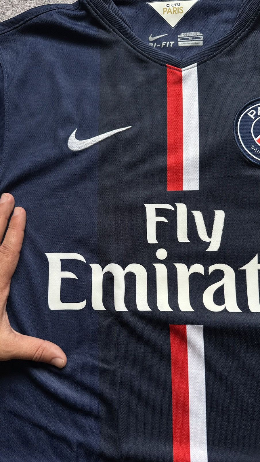 Nike 2014/15 Nike PSG Ibrahimovic #10 Vintage Soccer Jersey Size US M / EU 48-50 / 2 - 7 Thumbnail