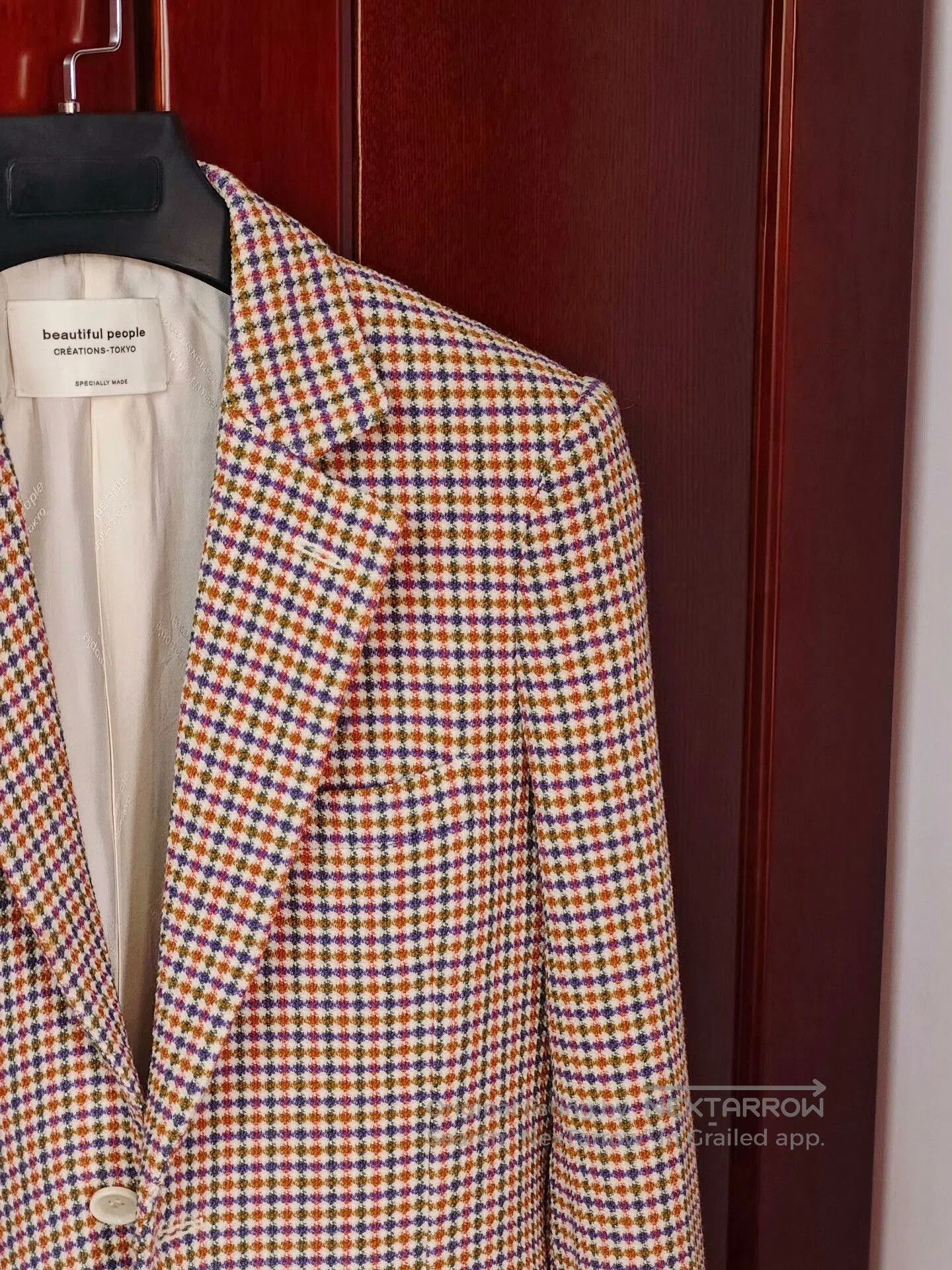 Other Casual Tweed Blazer with Colorful Check Pattern. Size S / US 4 / IT 40 - 2 Thumbnail