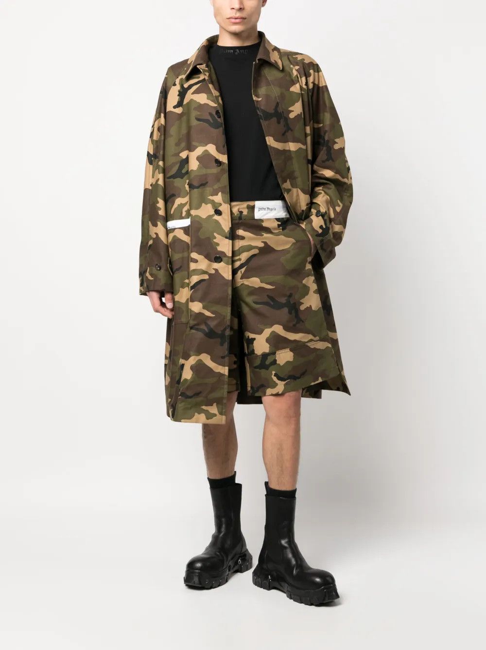 Palm Angels o1y0325 Full-Length Jacket in Military Green Size US S / EU 44-46 / 1 - 5 Thumbnail