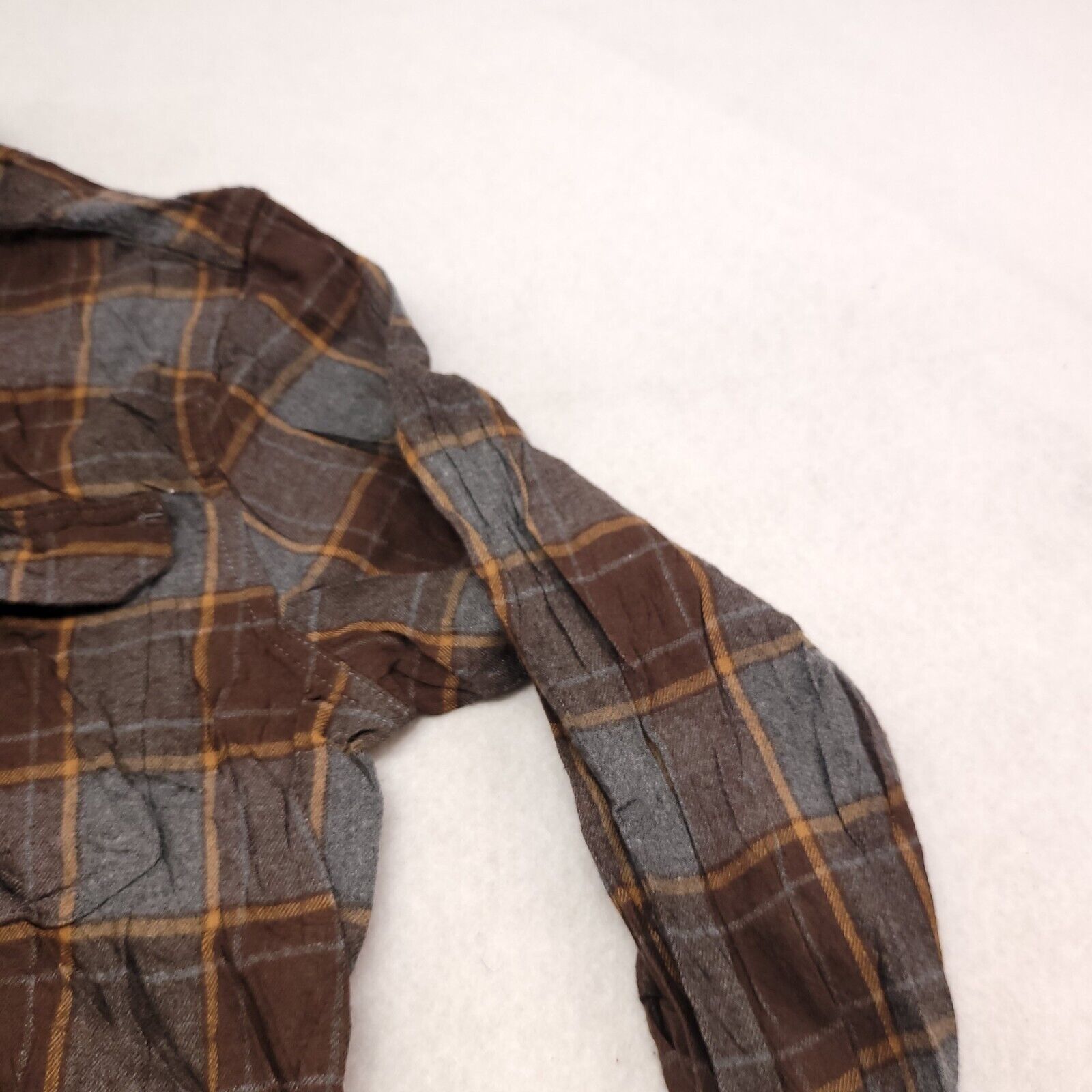 George George Casual Button Up Shirt Mens Size Large L Blue Brown Size US L / EU 52-54 / 3 - 5 Thumbnail