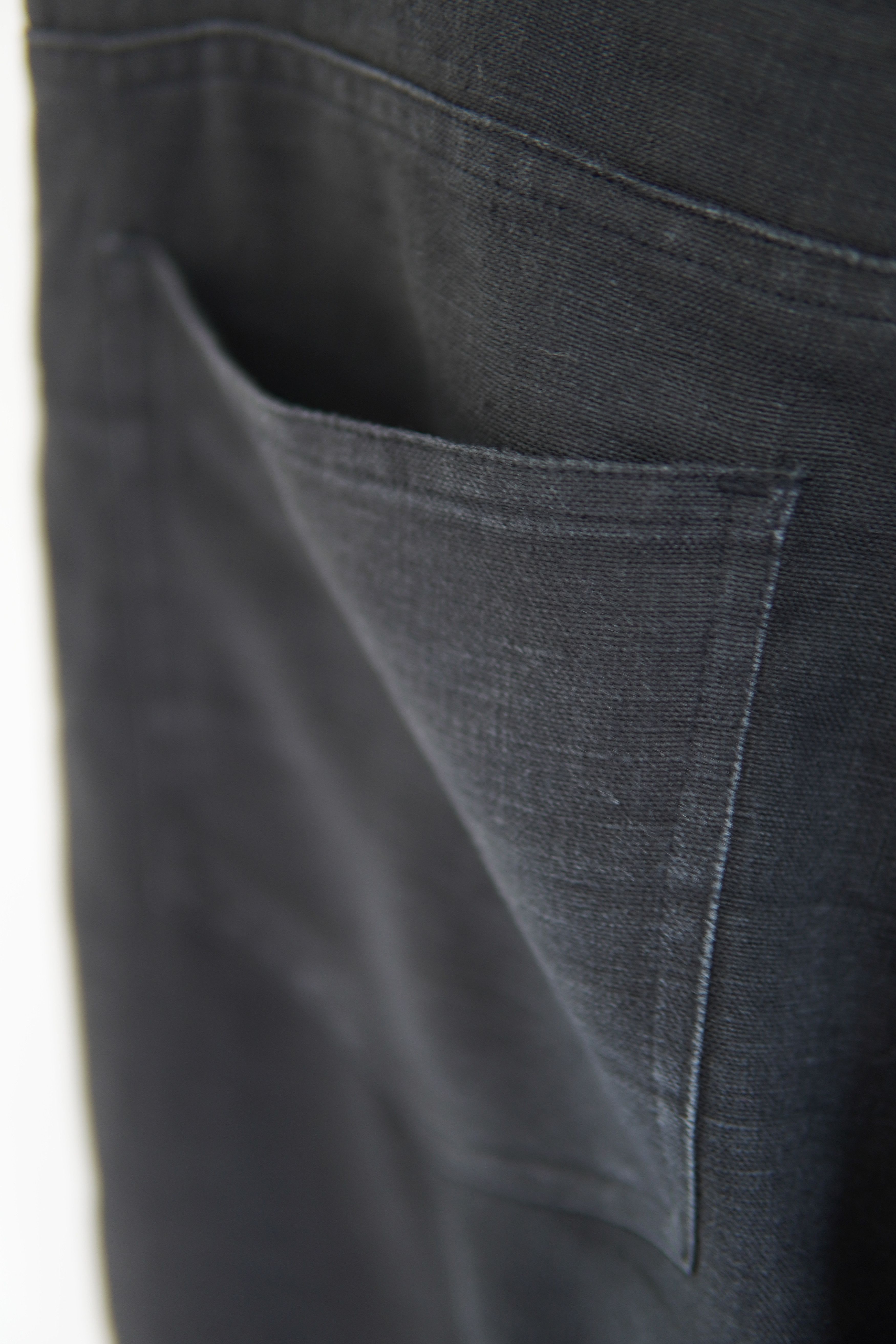 Japanese Brand Vintage Conwell Linen Avant-Garde Black Pants Size US 32 / EU 48 - 10 Thumbnail