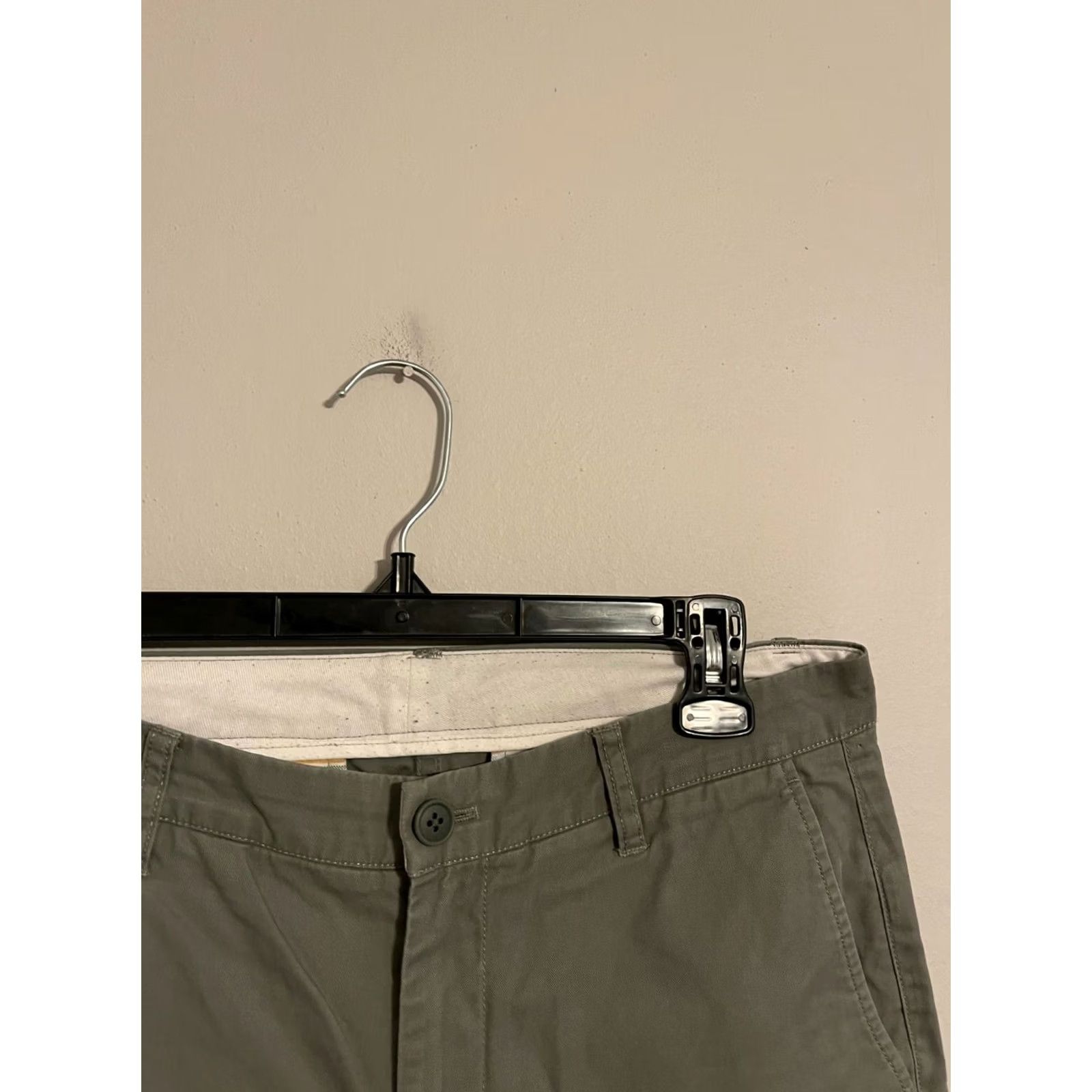 Bonobos Bonobos Straight Fit Flat Front Khaki Casual Chino Pants - Men's 30x30 Light Gray Size US 31 - 3 Thumbnail