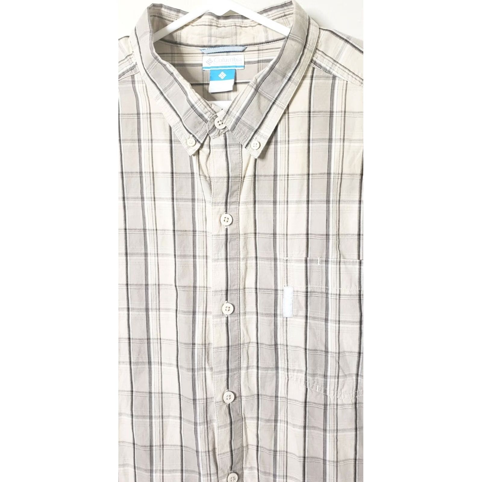 Vintage Columbia Men XXL Beige Plaid Long Sleeve Button-Up Shirt Casual Hiking Workwear Size US XXL / EU 58 / 5 - 3 Thumbnail