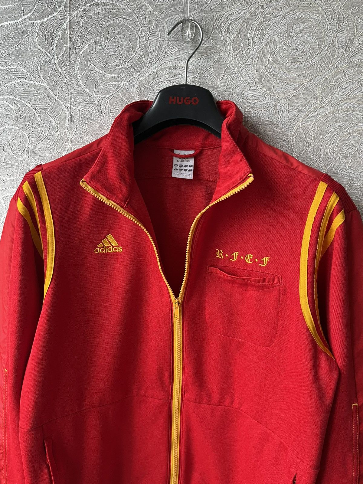 Adidas Adidas Espana 2011/2012 Track Jacket Size L Red Spain WC Size US L / EU 52-54 / 3 - 5 Thumbnail