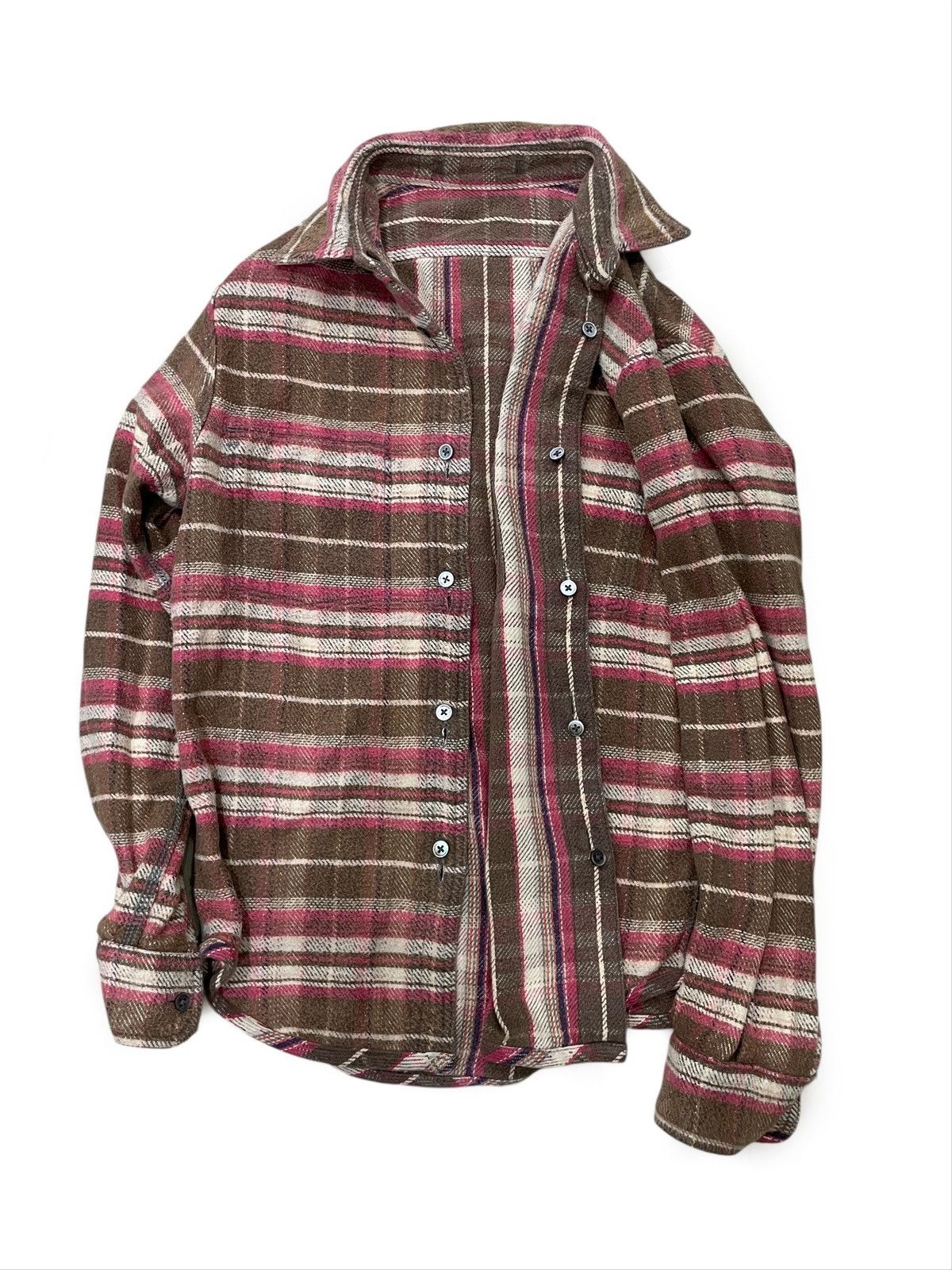 Nigel Cabourn Nigel Cabourn Reversible Heavy Flannel Shirt Kapital Style Size US M / EU 48-50 / 2 - 2 Thumbnail