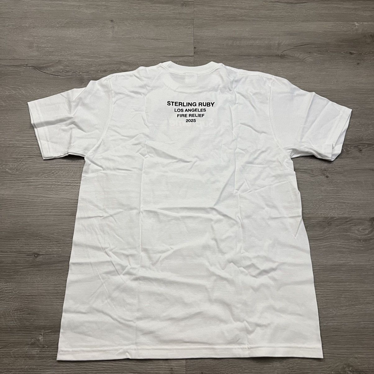 Supreme Supreme LA Relief Fire Box Logo Tee Sterling Ruby Size US M / EU 48-50 / 2 - 8 Thumbnail