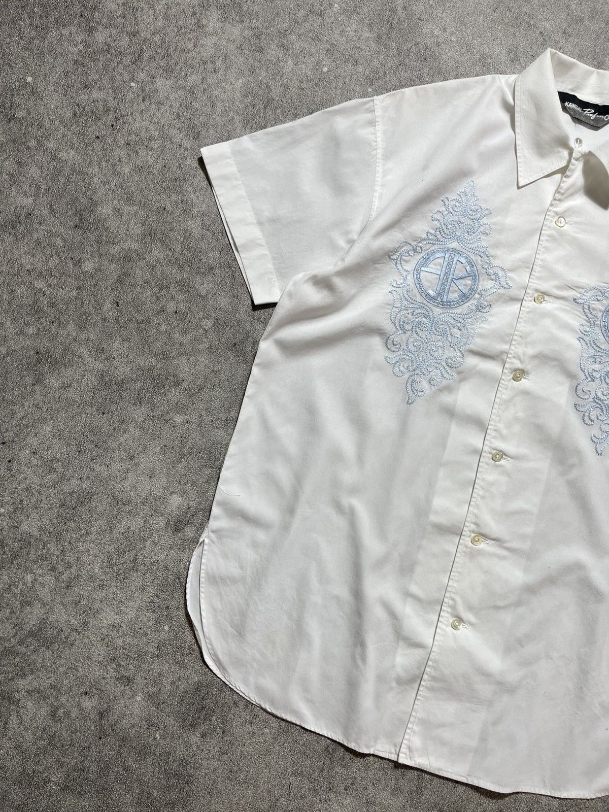 Kansai Yamamoto Vintage Kansai Profumo Short Sleeve Button Shirt Size US M / EU 48-50 / 2 - 2 Thumbnail