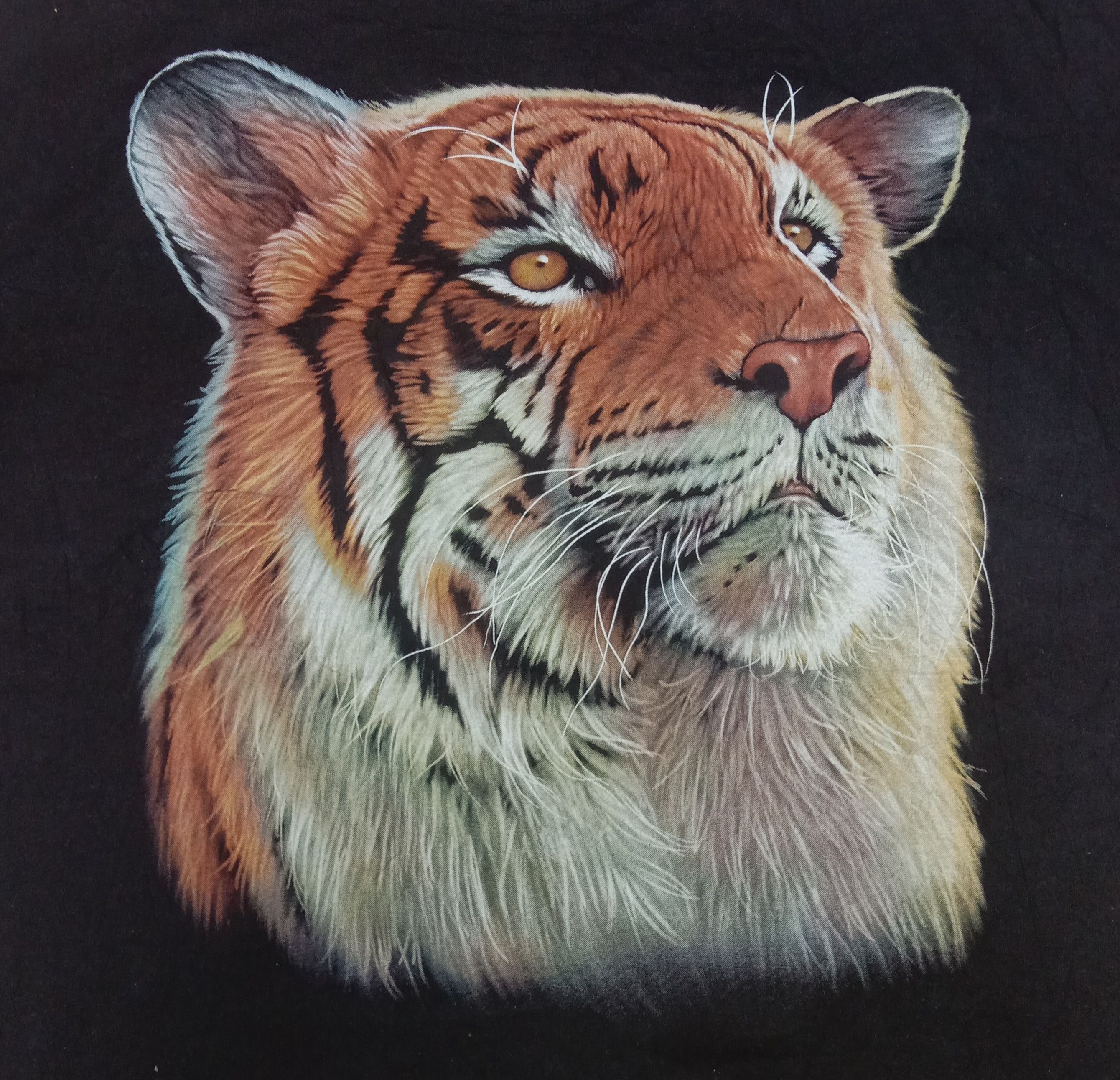 Habitat Vintage Import Gear Tiger Head Over Printed T Shirt Size US XXL / EU 58 / 5 - 2 Thumbnail