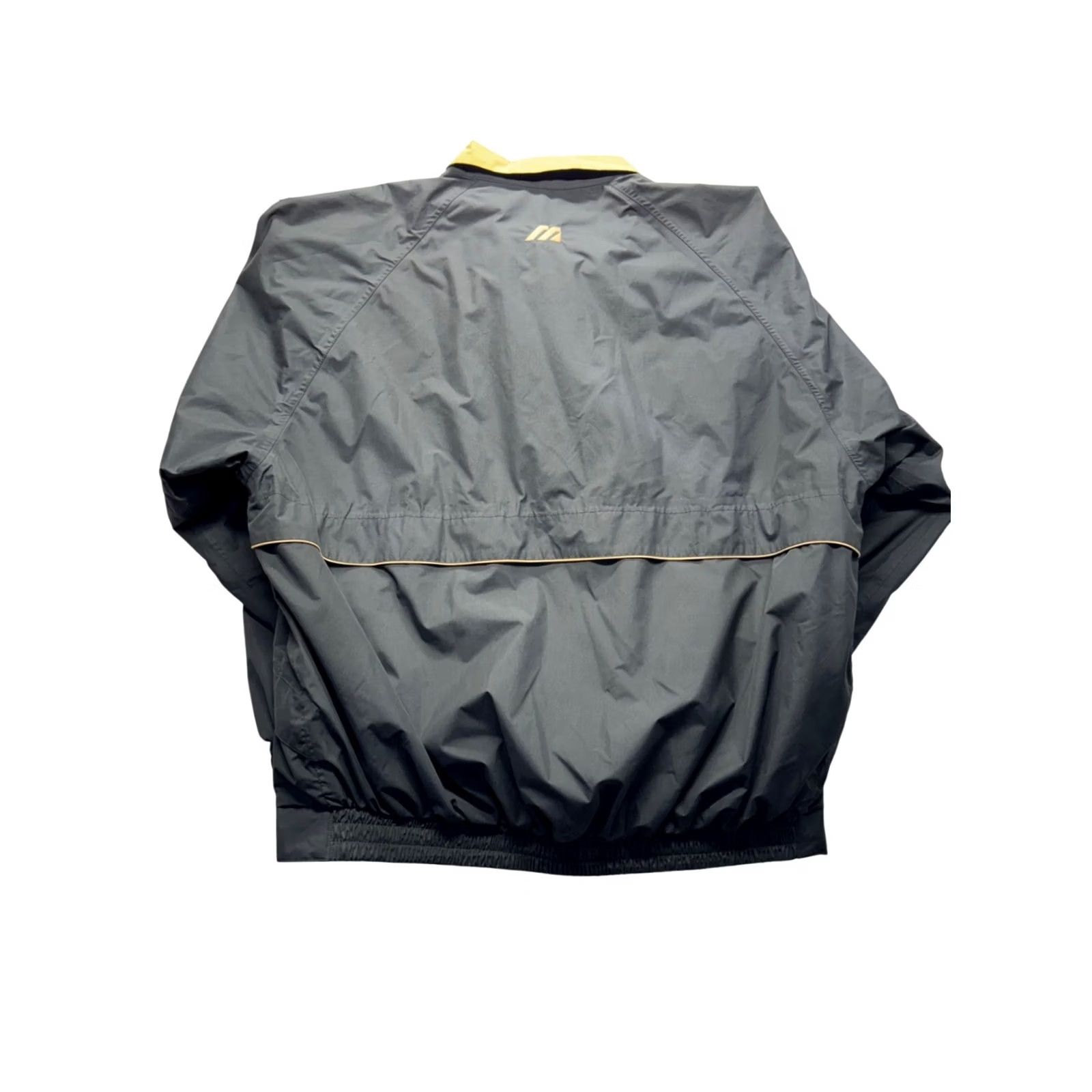 Mizuno Mizuno Jacket Windbreaker Women's XXL Black Tan Lightweight Polyester 100% Solid Windbreaker 2XL (Mizuno) Size XXL / US 16-18 / IT 52-54 - 2 Thumbnail