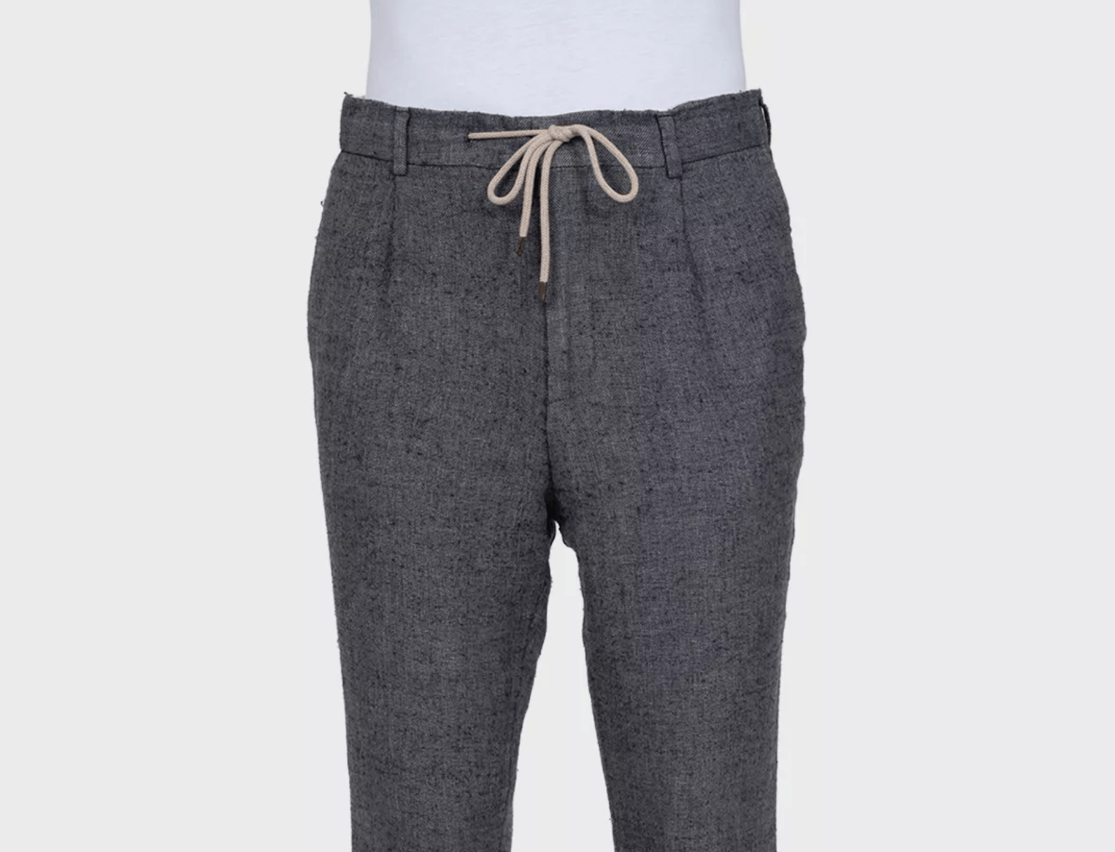 Brunello Cucinelli Brunello Cucinelli men’s gray slim-fit trousers with ties Size US 40 / EU 56 - 5 Thumbnail