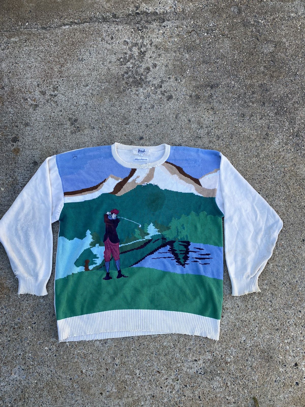 Pringle Of Scotland × Vintage Vintage 90s Pringle of Scotland golf sweater Size US L / EU 52-54 / 3 - 1 Thumbnail