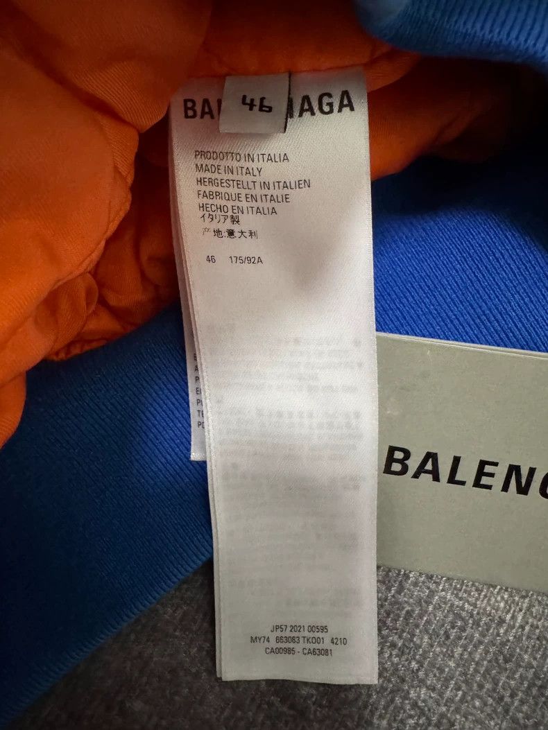 Balenciaga Balenciaga Blue jacket coat cotton-padded jacket Size US S / EU 44-46 / 1 - 4 Thumbnail