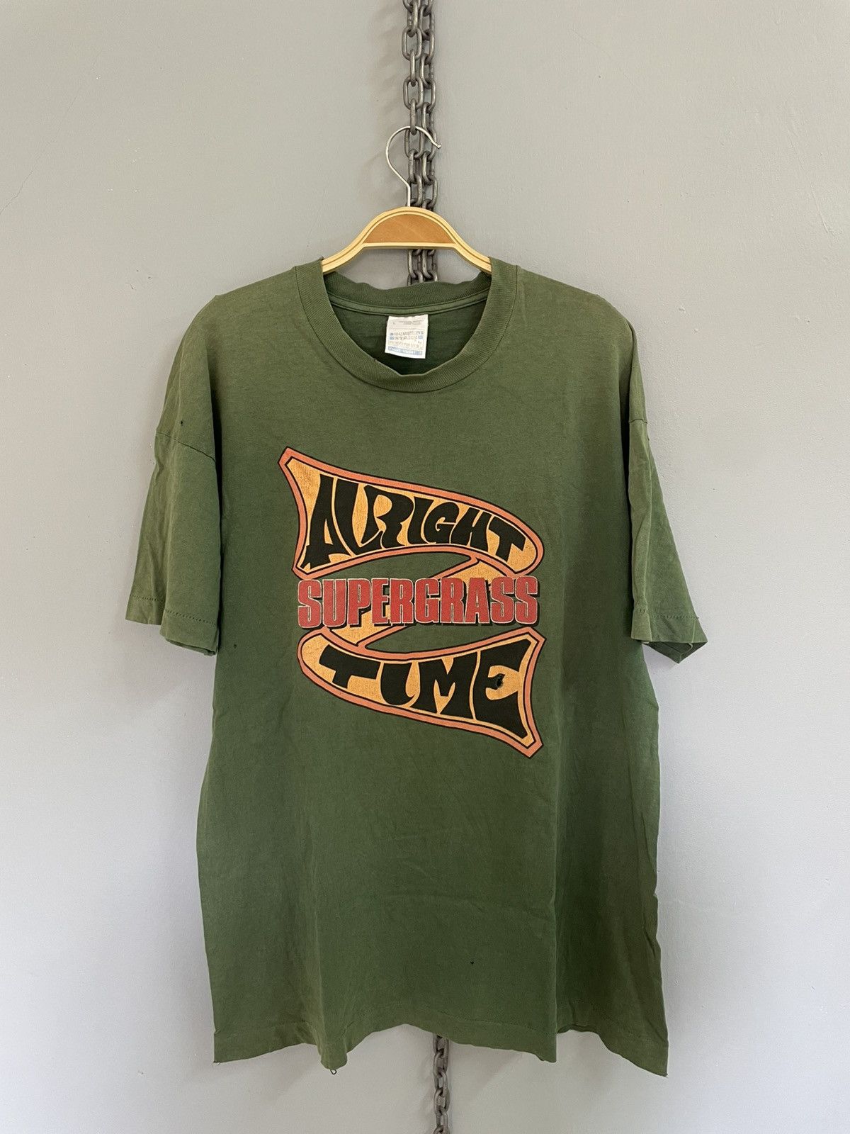 Band Tees Vintage 90s Supergrass Alright Time britpop band t shirt Size US L / EU 52-54 / 3 - 1 Thumbnail
