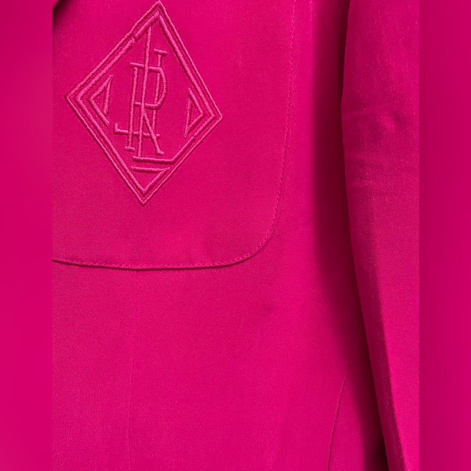 Lauren Ralph Lauren Lauren Ralph Lauren 100% Silk Button Blazer Fuschia Sz 6 Size M / US 6-8 / IT 42-44 - 8 Thumbnail