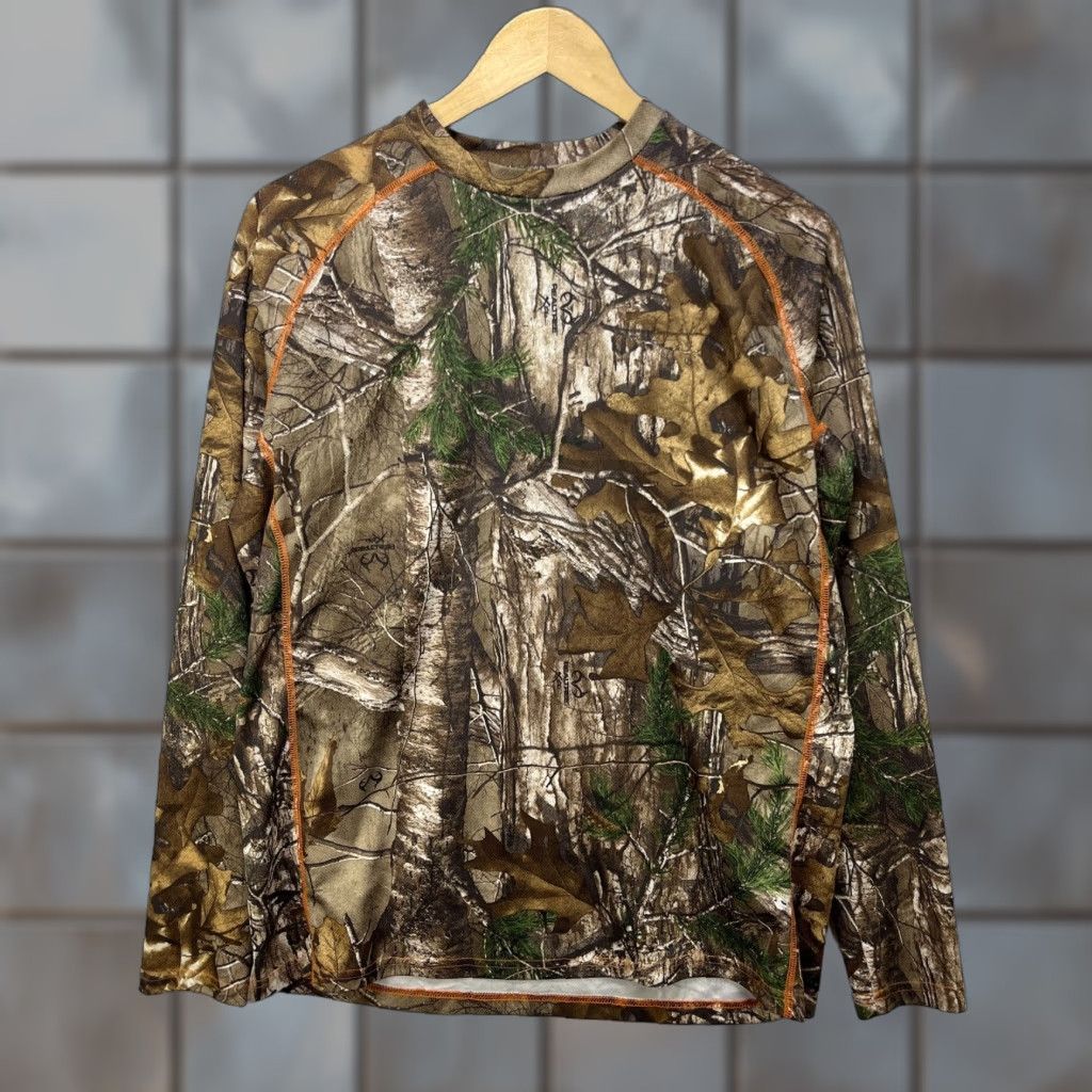 VINTAGE Realtree Camo Long Sleeve Shirt XL Mens T-Shirt Multicolor 2000s Y2K Camouflage Pattern Colorful Long Sleeve RealTree Shirt