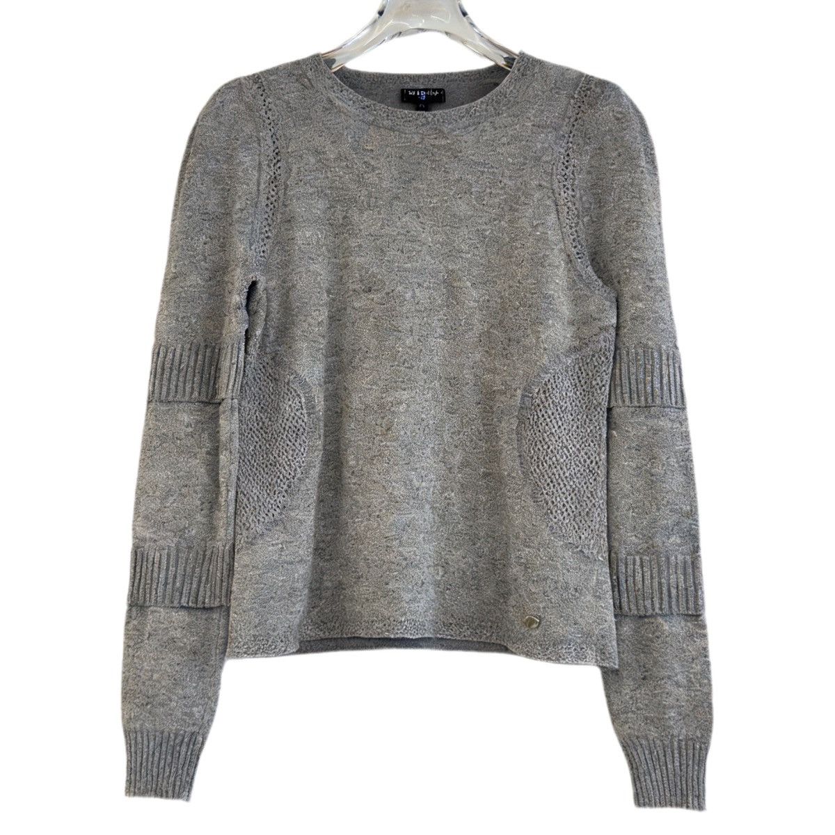 Chanel Chanel Knit Sweater, Grey Silver Shiny Fabric K26WX Size XS / US 0-2 / IT 36-38 - 1 Thumbnail