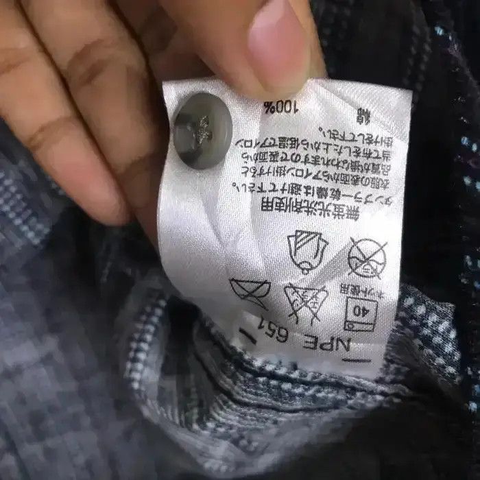 Kansai Yamamoto Kansai Jeans Stripe Design Flannel Shirt Button Up Size US L / EU 52-54 / 3 - 7 Thumbnail
