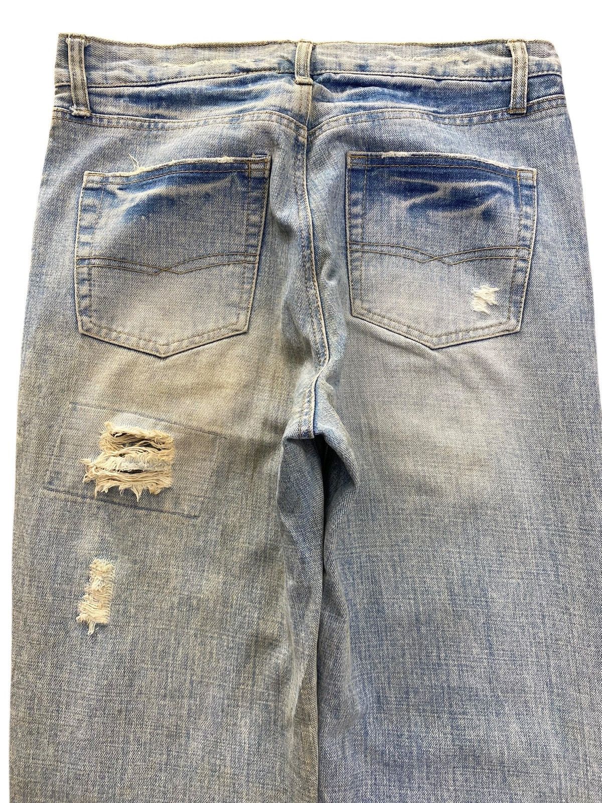 Japanese Brand Japanese Brand Faded Wash Ripped Style Straight Leg Jeans Size US 31 - 4 Thumbnail