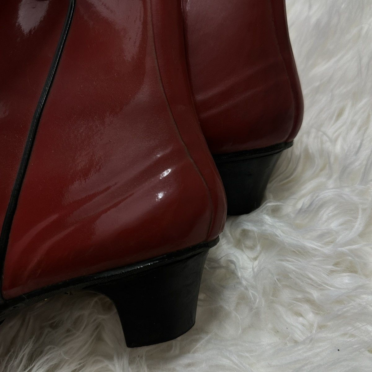 Other bright red rubber boots vintage rare Size US 6 / IT 36 - 6 Thumbnail
