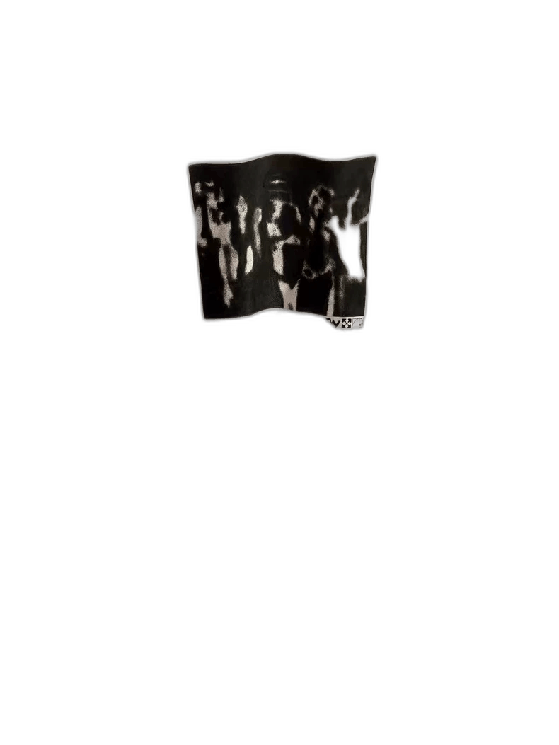 Off White Spray Paint Effect Hoodie M-L-yf