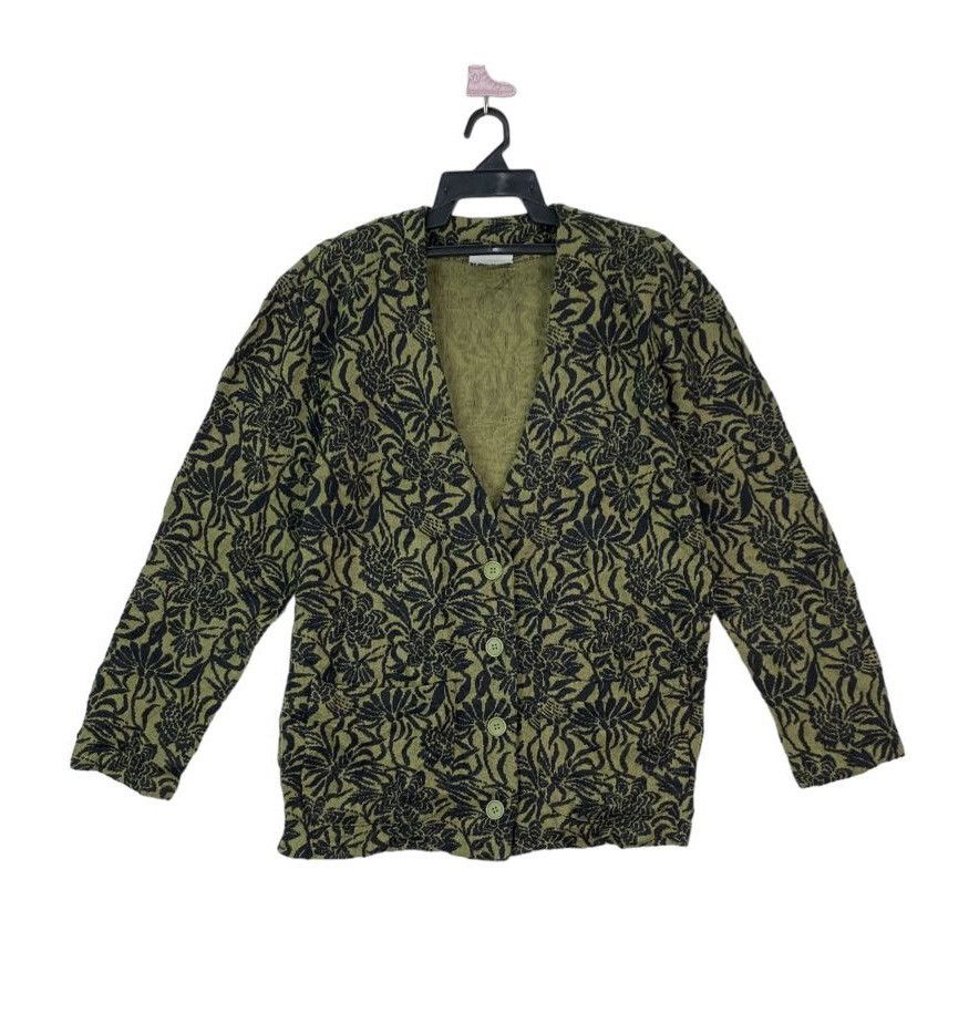 Norma Kamali × Vintage Vtg 90s Norma Kamali floral coat jacket button up Size ONE SIZE - 2 Thumbnail