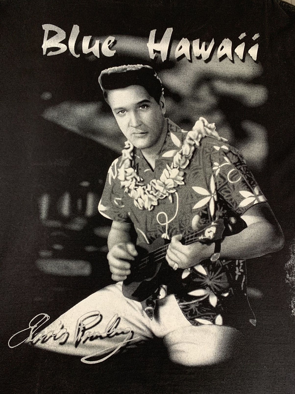 Band Tees × Vintage Elvis Presley Blue Hawaii Bootleg T-shirt Size US XL / EU 56 / 4 - 18 Thumbnail