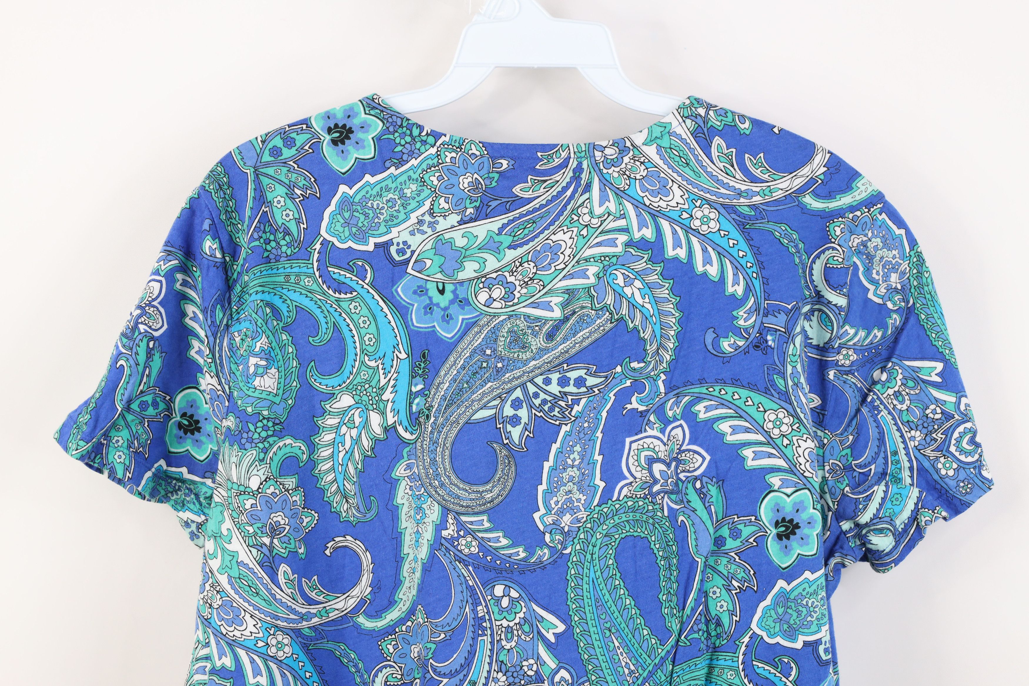 Ralph Lauren Vintage 90s Ralph Lauren of Life Babydoll T-Shirt Cotton Size XL / US 12-14 / IT 48-50 - 7 Thumbnail