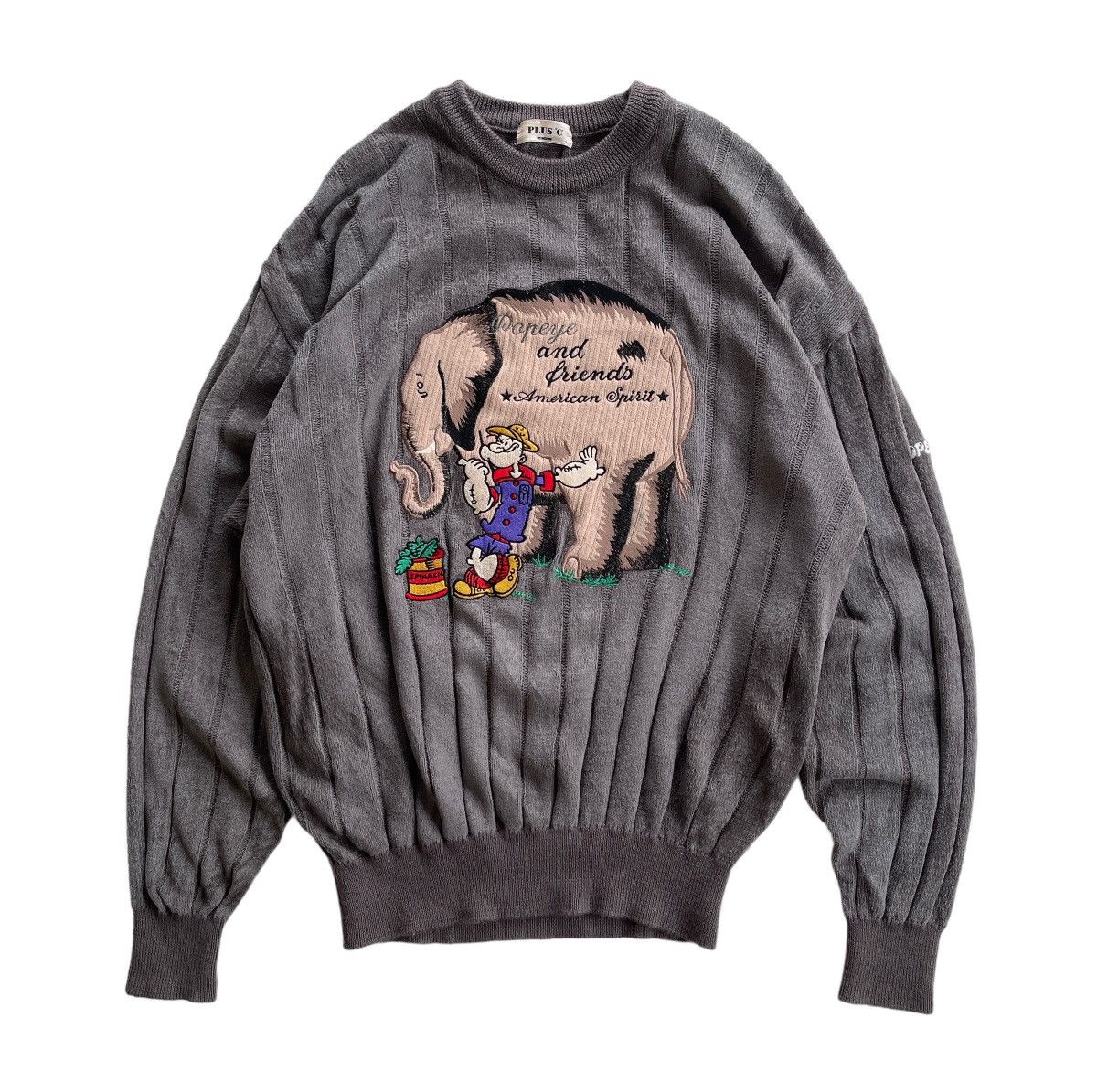 Japanese Brand Vintage Popeye Crewneck knitwear Size US L / EU 52-54 / 3 - 2 Thumbnail