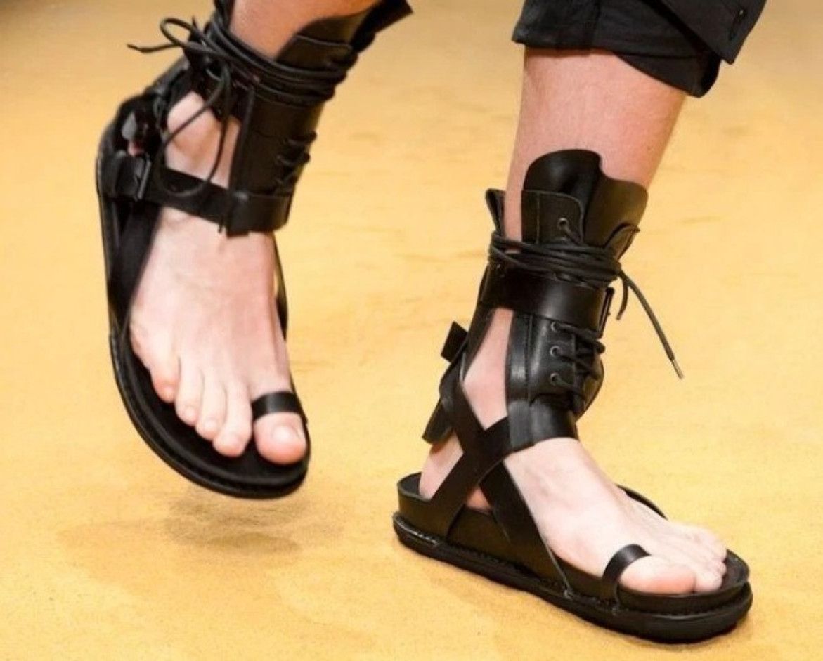Ann Demeulemeester Ann Demeulemeester Leather Mules | Grailed