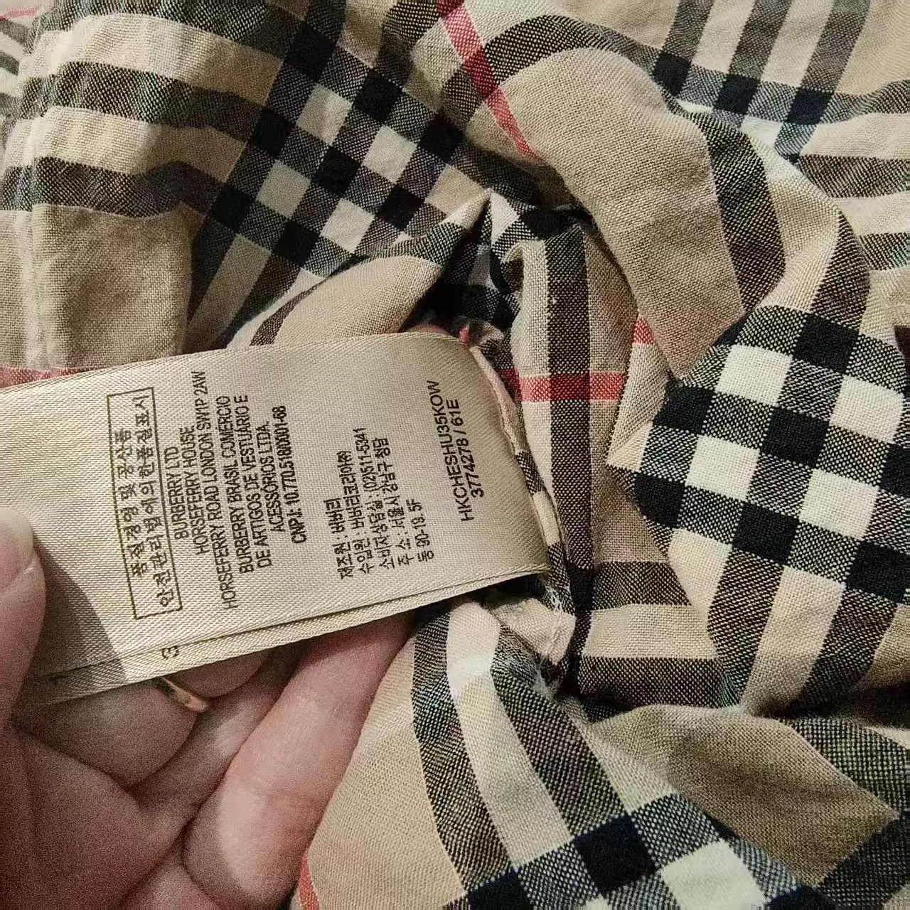 Burberry BURBERRY Women's Cotton Long Sleeve Shirt L (SF) Size L / US 10 / IT 46 - 7 Thumbnail