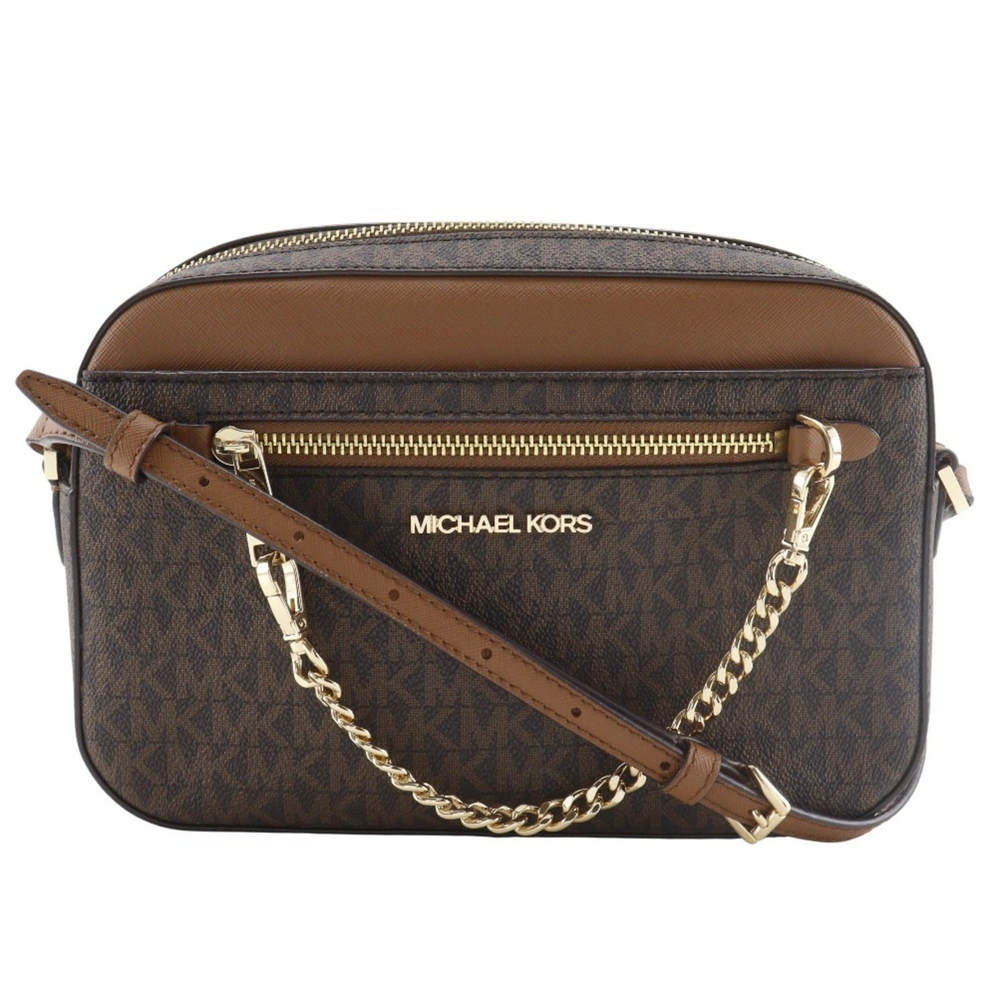 Michael Kors Michael Kors Jet Set Shoulder Bag, MK Signature, 35S1GTTC9B, PVC, Brown, Women's Size ONE SIZE - 1 Thumbnail