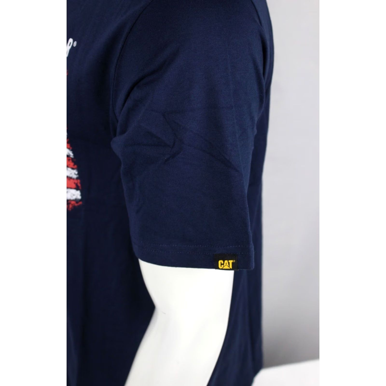 Vintage CAT American Flag Graphic Tee Shirt Mens XL Detroit Blue Crew Neck Short Sleeve T-Shirt 60/40 Poly Cotton Breathable Logo Easy Care Size US XL / EU 56 / 4 - 3 Thumbnail