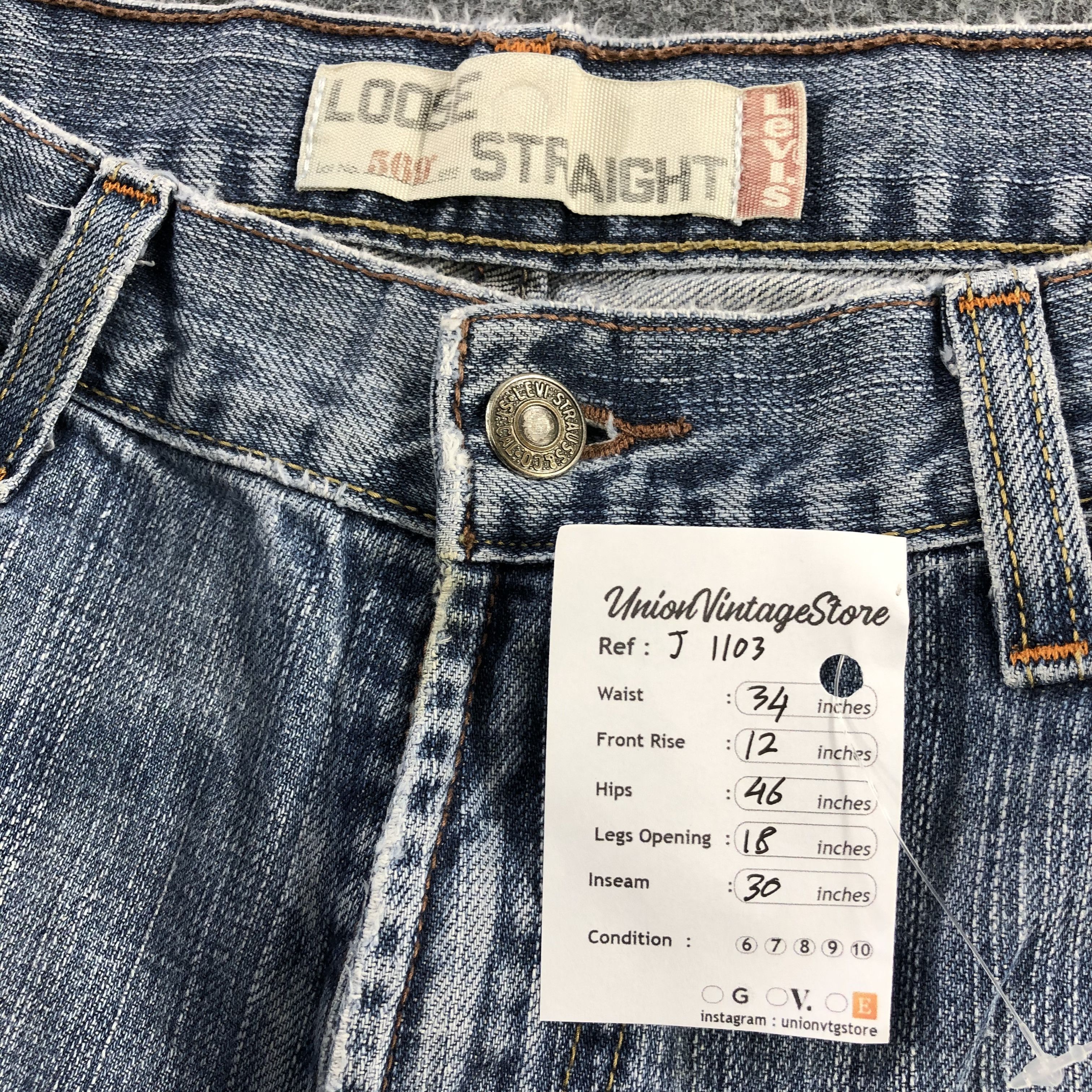 Levi's Vintage Levis Jeans Lot 569 Faded Blue Denim-J1103 Size US 34 / EU 50 - 12 Thumbnail