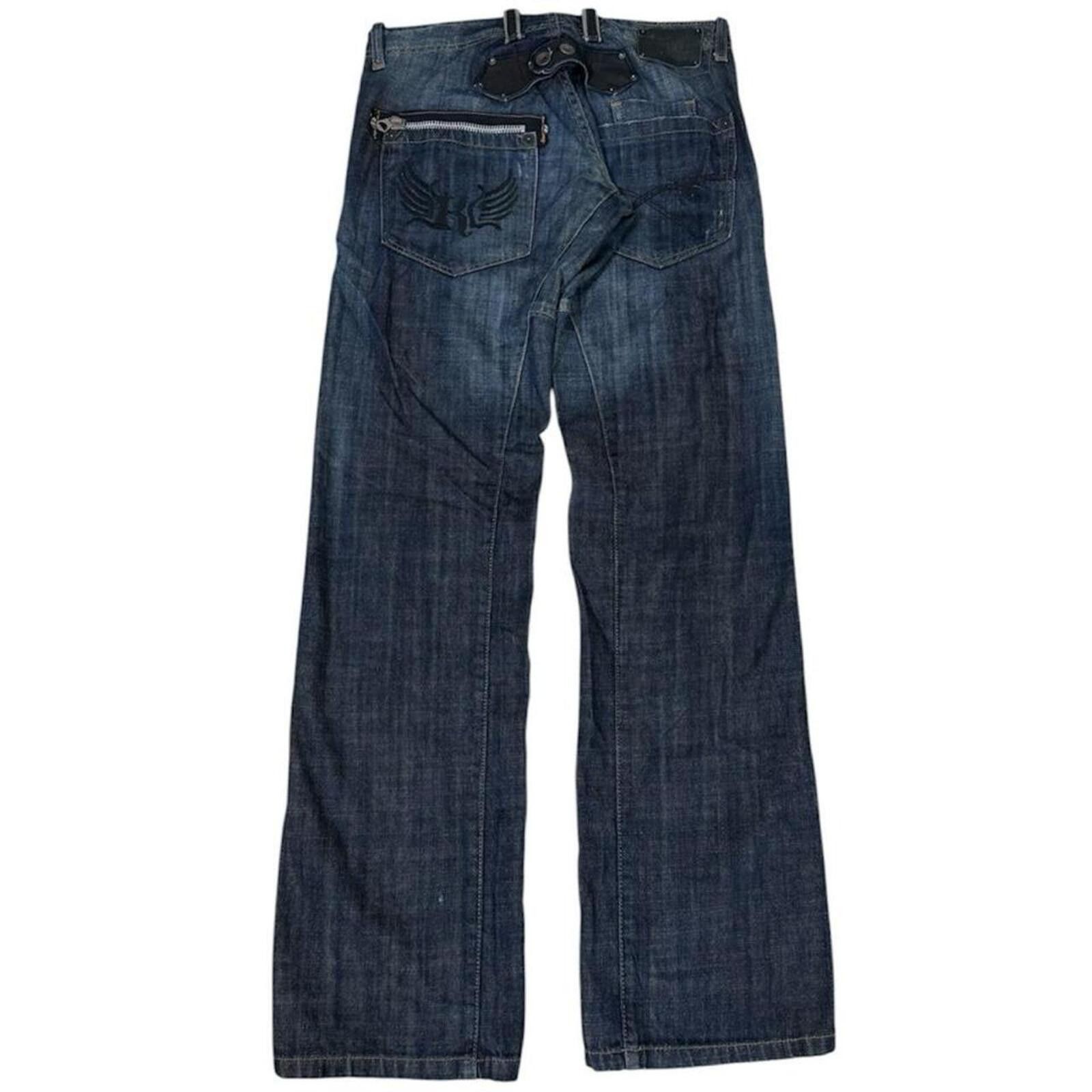 True Religion Vintage Kaporal mud wash unique denim jeans Size US 30 / EU 46 - 2 Thumbnail
