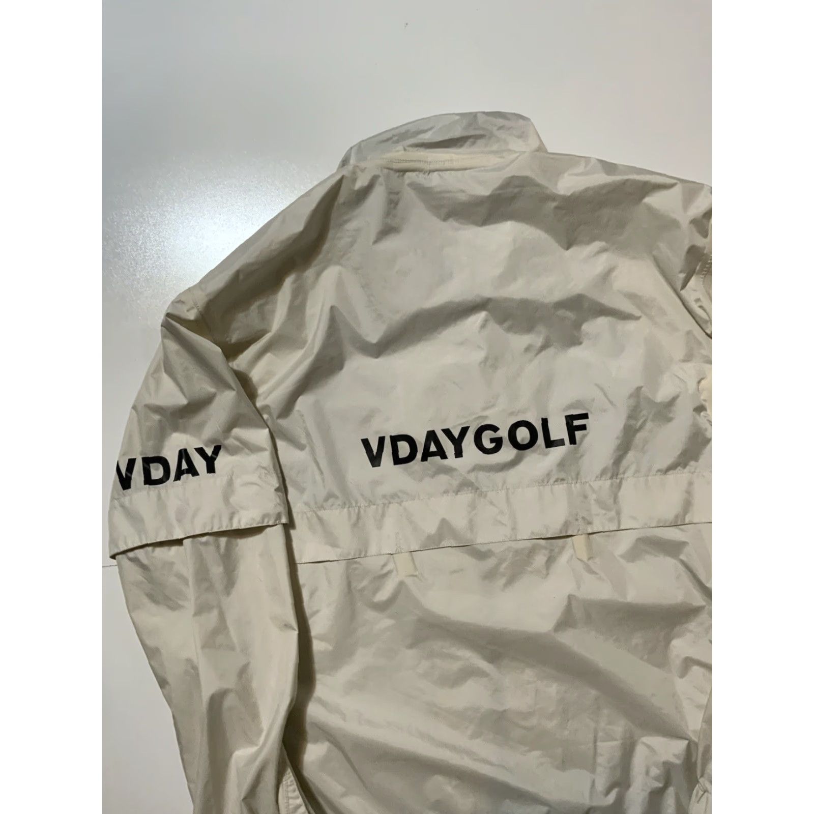 Vintage Srixon V Day Golf Windbreaker 2PC Set Rain Jacket & Pants Tracksuit LL Men White Size 42R - 7 Thumbnail