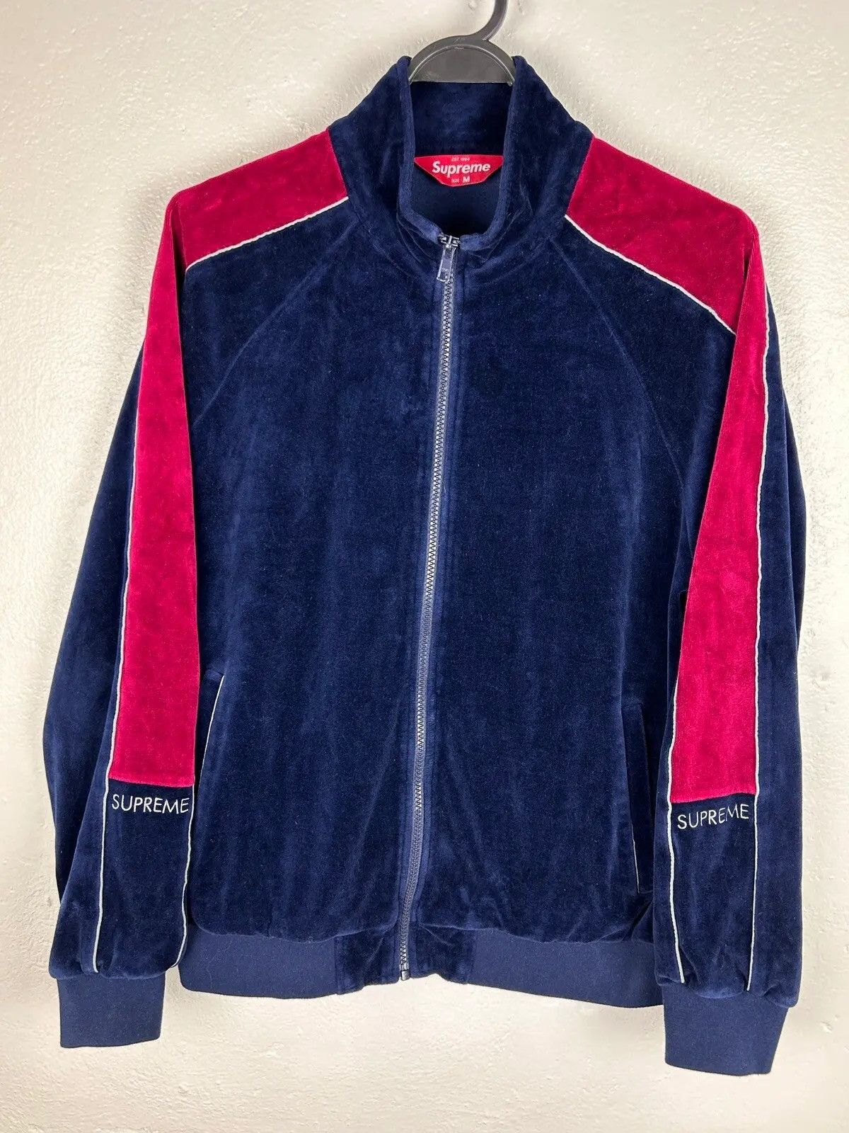 Supreme Velour Jacket | Grailed