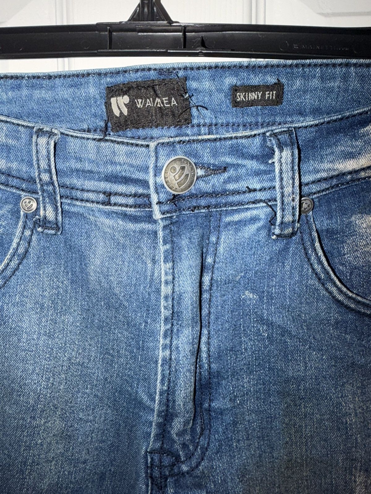 Waimea Distressed biker-style denim with paint splatter 32x32 Size US 32 / EU 48 - 3 Thumbnail