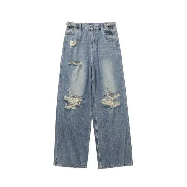 VIBE hiphop three-dimensional rose embroidery ins jeans Size US 32 / EU 48 - 1 Thumbnail