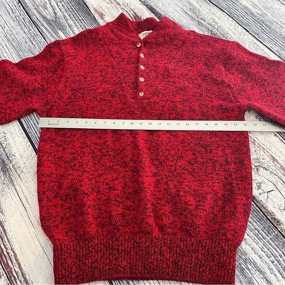 Vintage Vintage “Foxhead Knitting Mills” Wool Pullover Henley Knit R Size L / US 10 / IT 46 - 6 Thumbnail