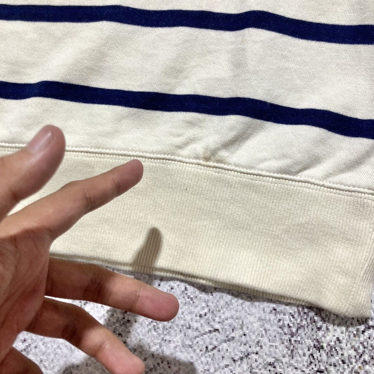go slow caravan 2000s Go Slow Caravan Striped Unique Hoodie Kapital Style Size US L / EU 52-54 / 3 - 15 Thumbnail