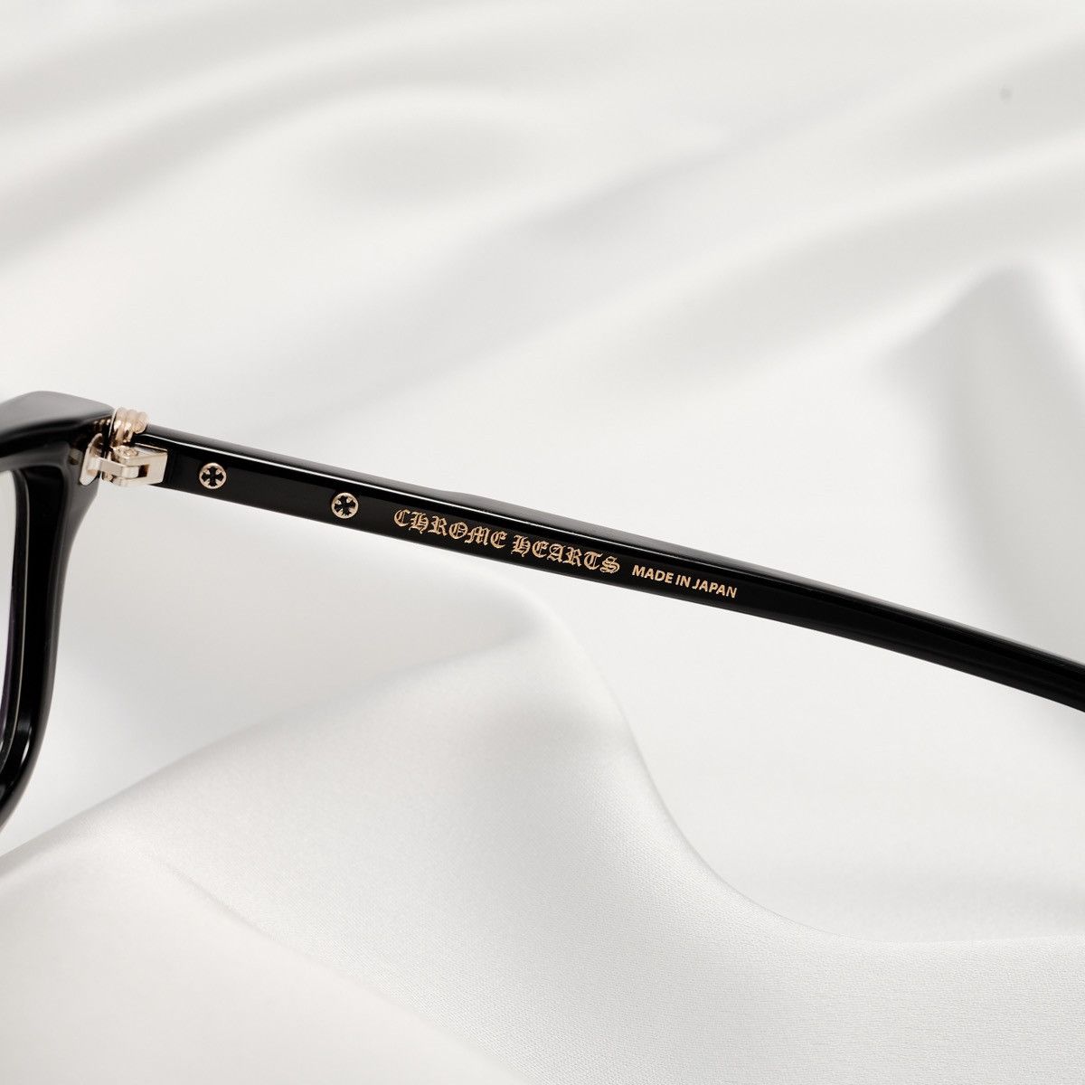 Chrome Hearts CHROME HEARTS LITTLE DINGER BLACK/18KGP GLASSES Size ONE SIZE - 4 Thumbnail