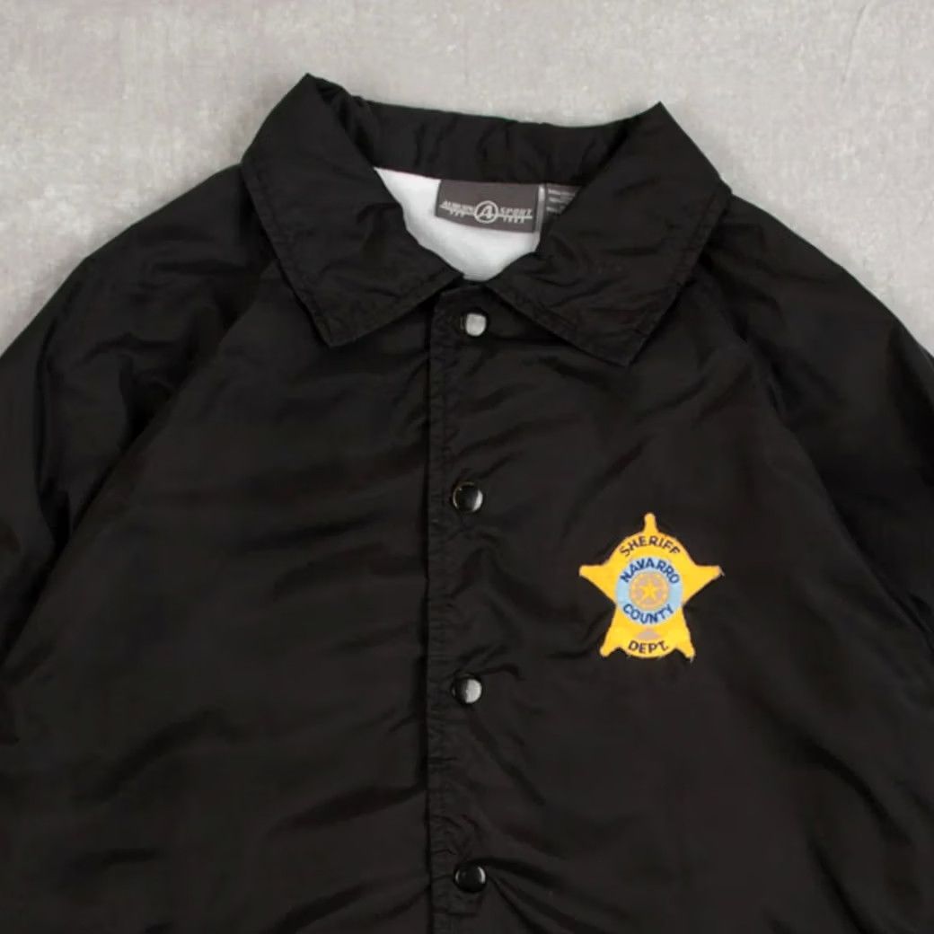 Coach VINTAGE Auburn Sheriff Dept Coach Jacket S Men's Black Nylon Lining Polyester Short Regular Size Small Women's? Size US S / EU 44-46 / 1 - 3 Thumbnail