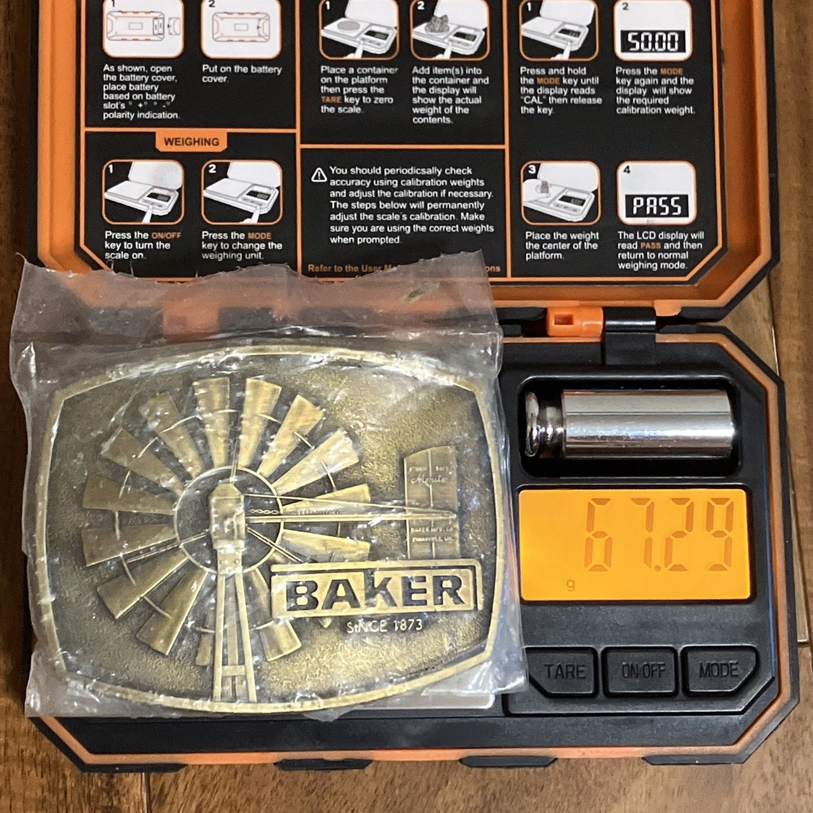 Other NEW Baker Manufacturing Storm Safe Monitor 80s Belt Buckle Size ONE SIZE - 16 Thumbnail