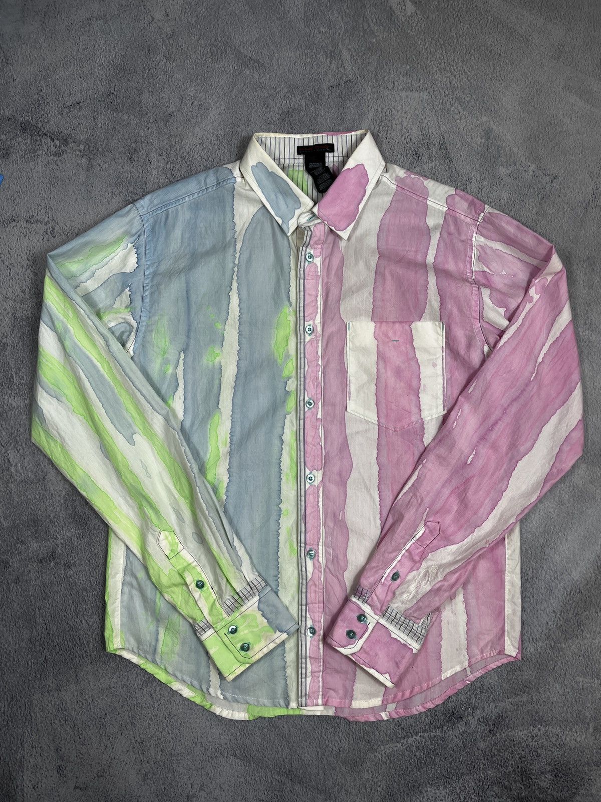 Custo Barcelona × Vintage Vintage Y2K Custo Barcelona striped longsleeve shirt size 2 Size US M / EU 48-50 / 2 - 1 Thumbnail